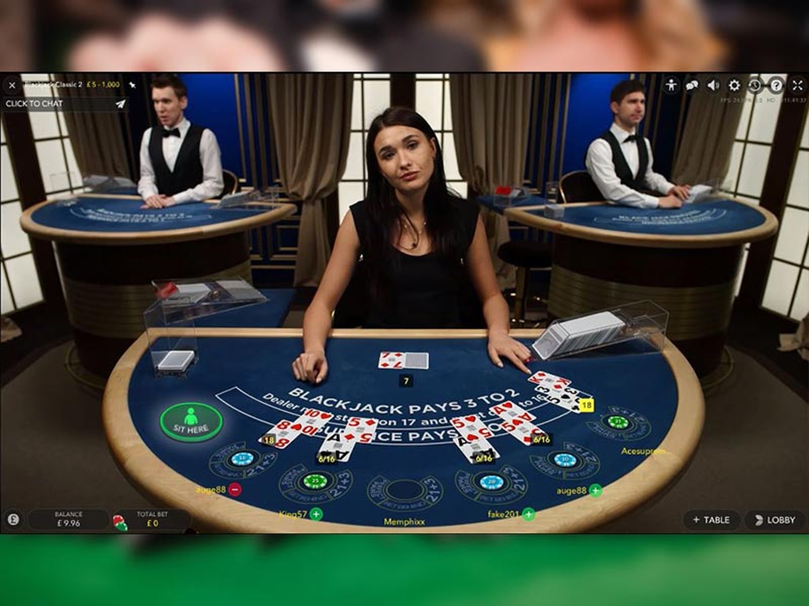 Blackjack Classic 11 demo