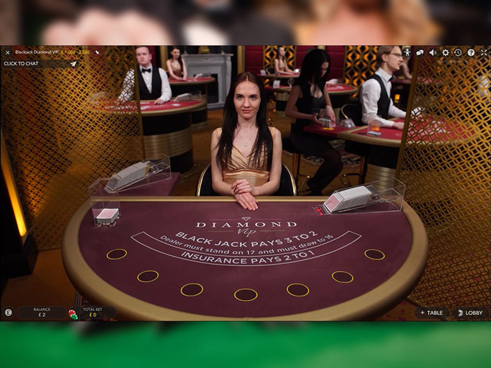 Blackjack Diamond VIP demo