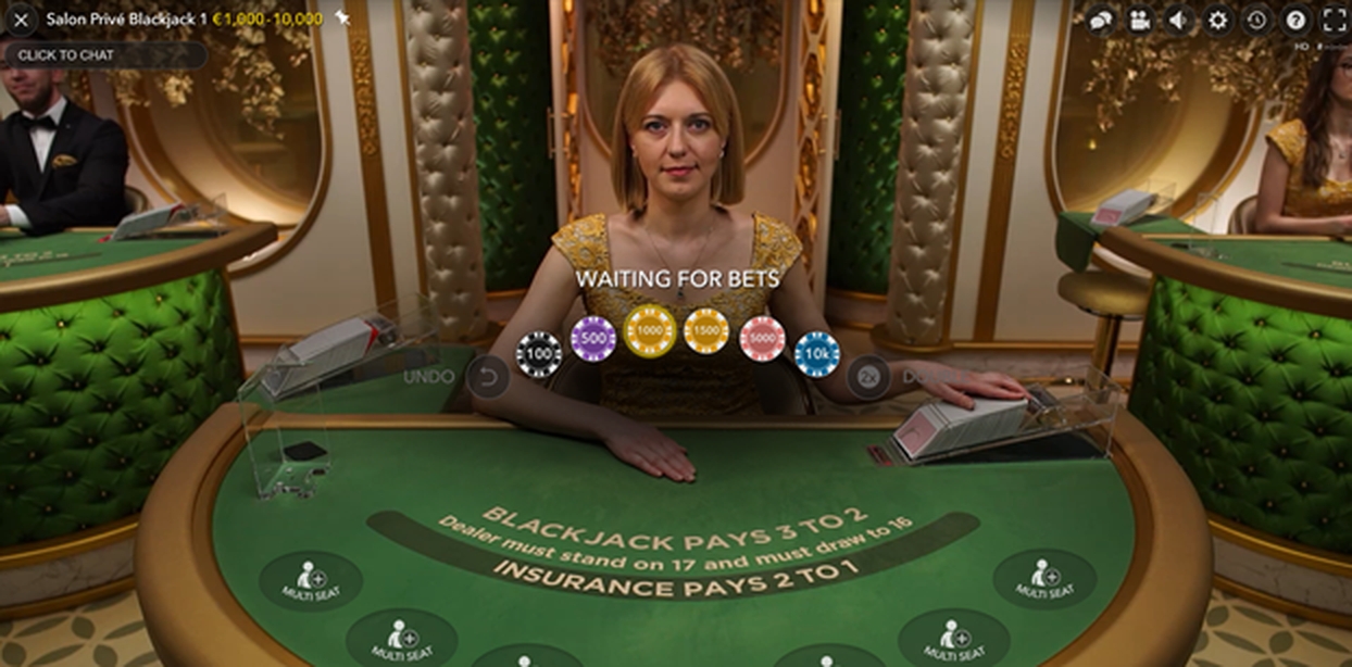 The Salon Prive Blackjack 3	 Online Slot Demo Game by Evolution Gaming