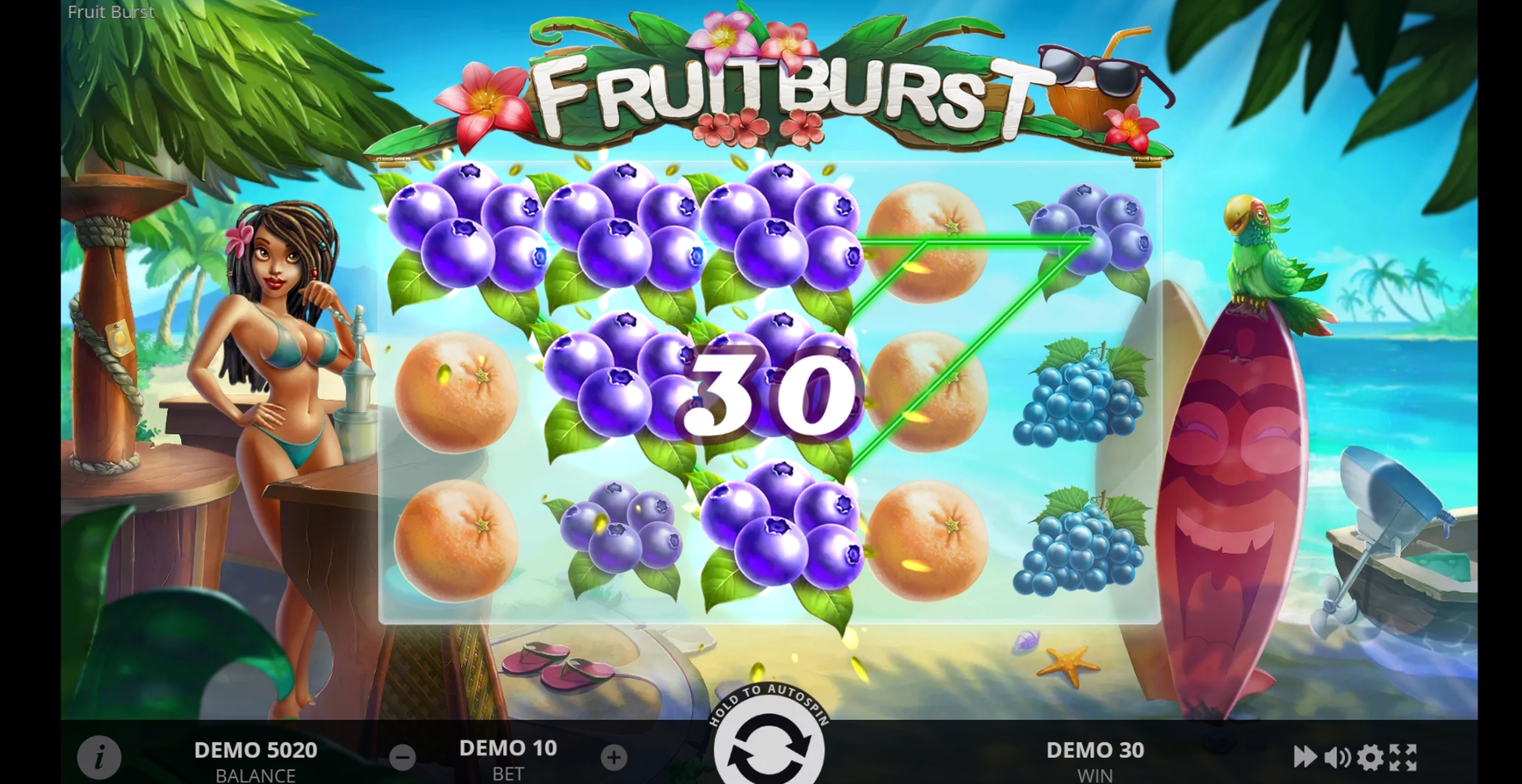 Win Money in Fruitburst Free Slot Game by Evoplay Entertainment