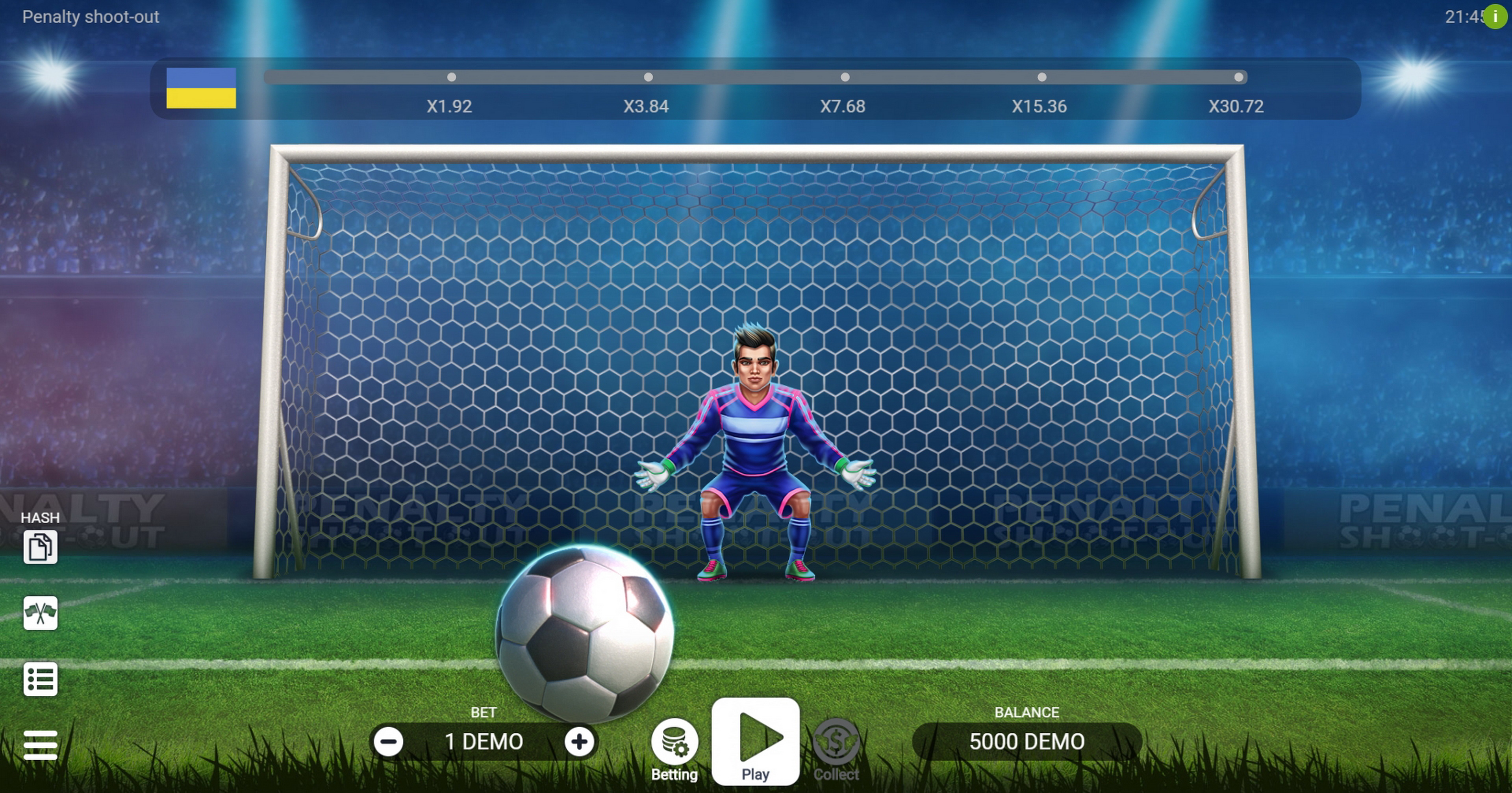 Reels in Penalty Shoot Out Slot Game by Evoplay Entertainment