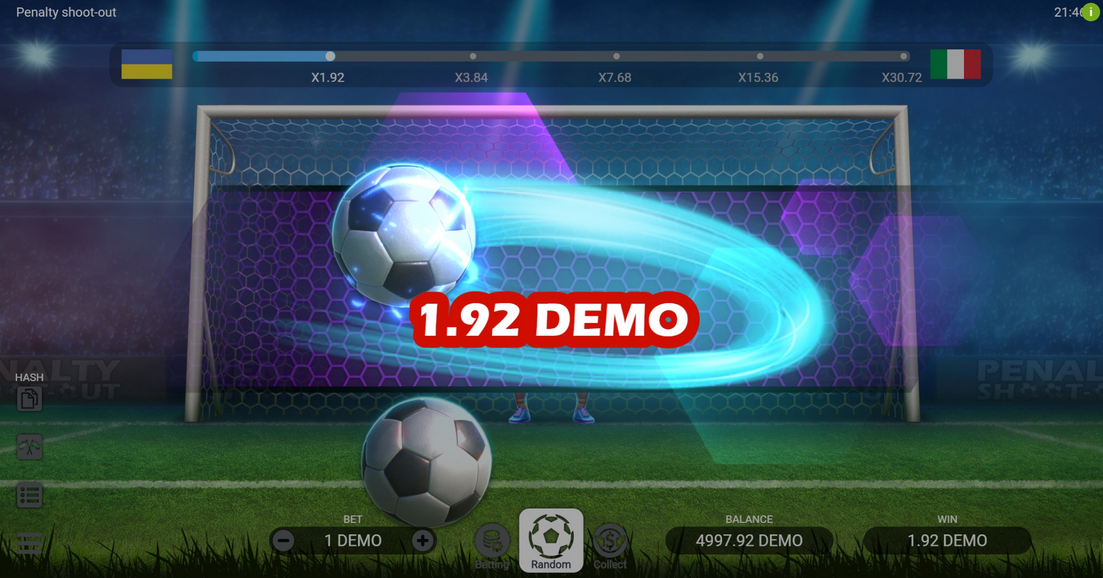 Win Money in Penalty Shoot Out Free Slot Game by Evoplay Entertainment