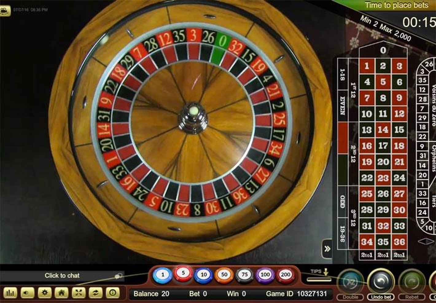 Live Royal Casino Roulette (Ezugi) demo
