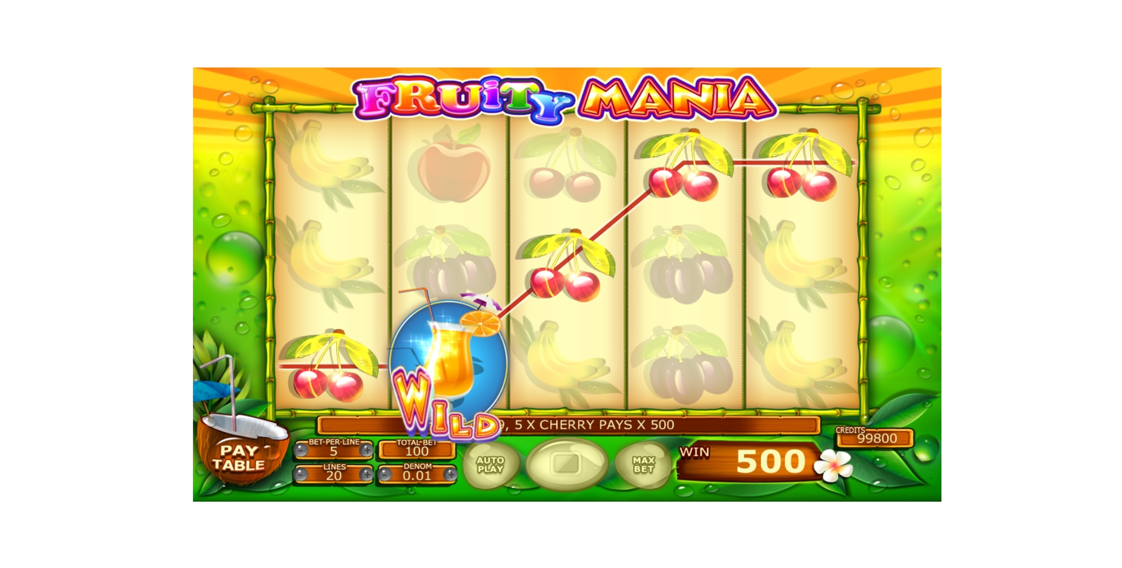 Win Money in Fruity Mania Free Slot Game by Felix Gaming