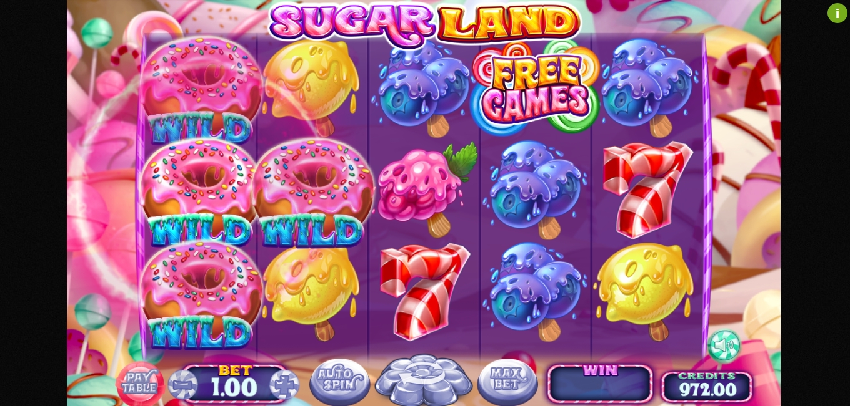 Win Money in Sugar Land Free Slot Game by Felix Gaming