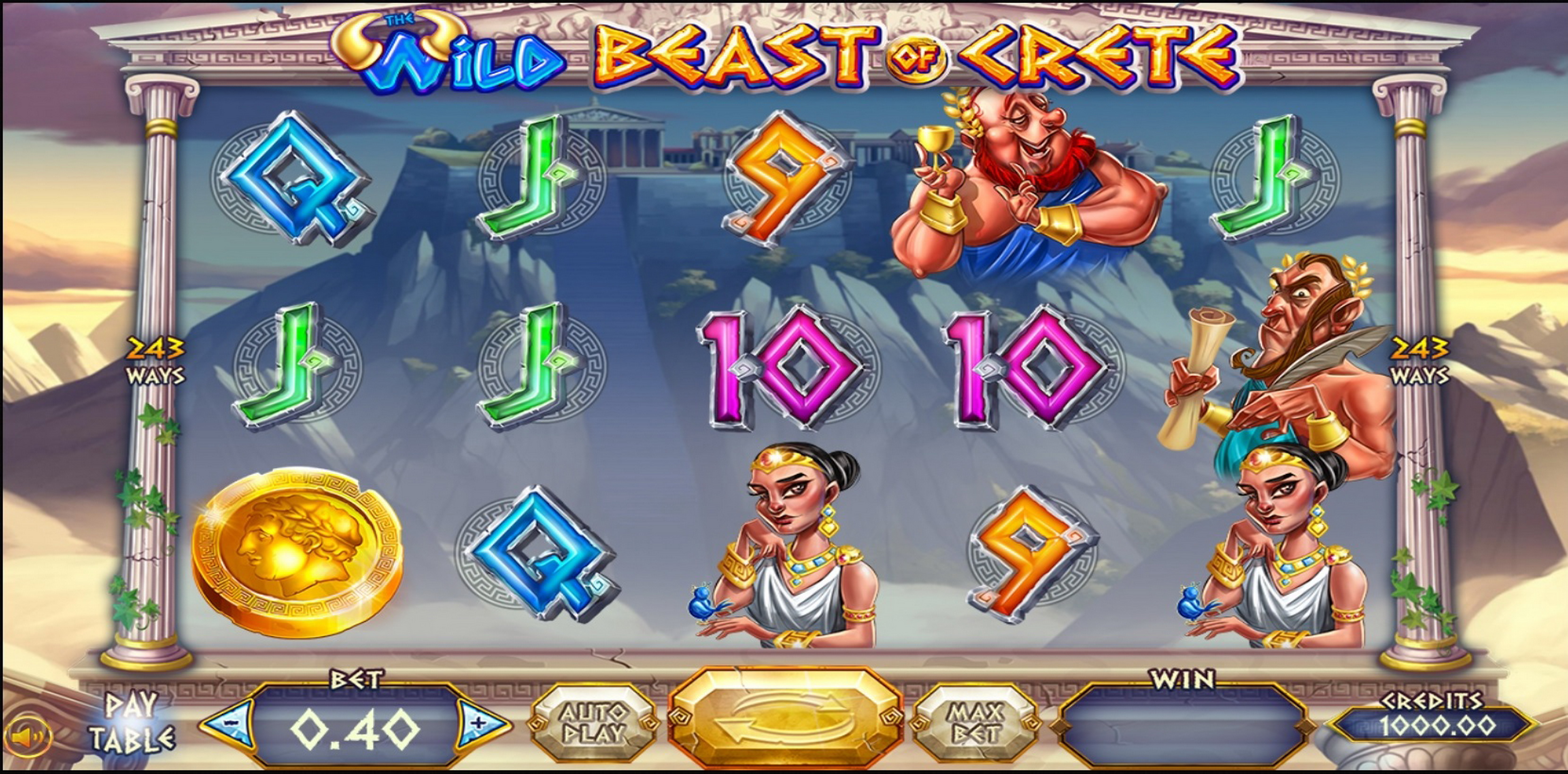 Reels in Wild Beast of Crete Slot Game by Felix Gaming