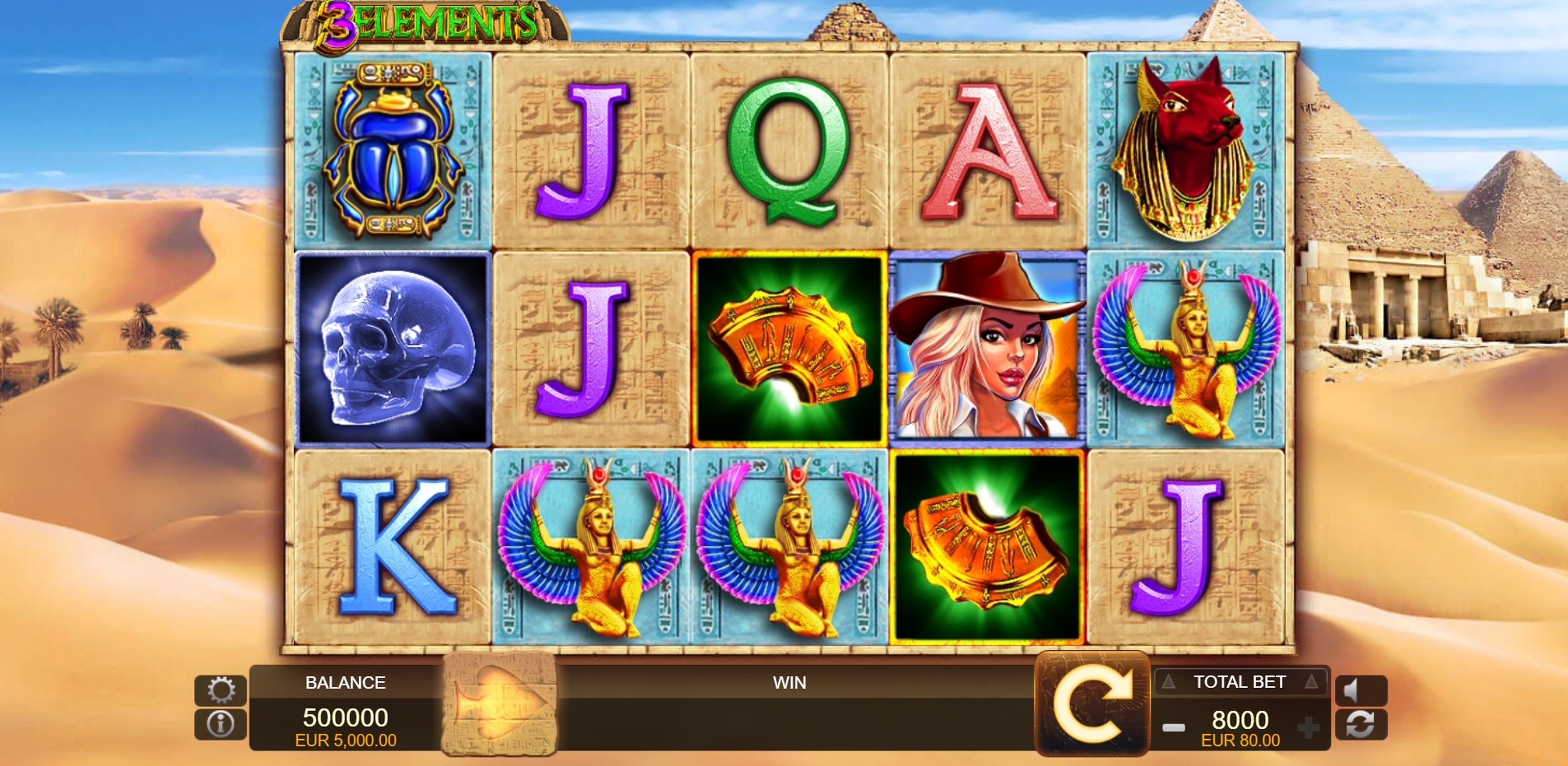Reels in 3 Elements Slot Game by FUGA Gaming