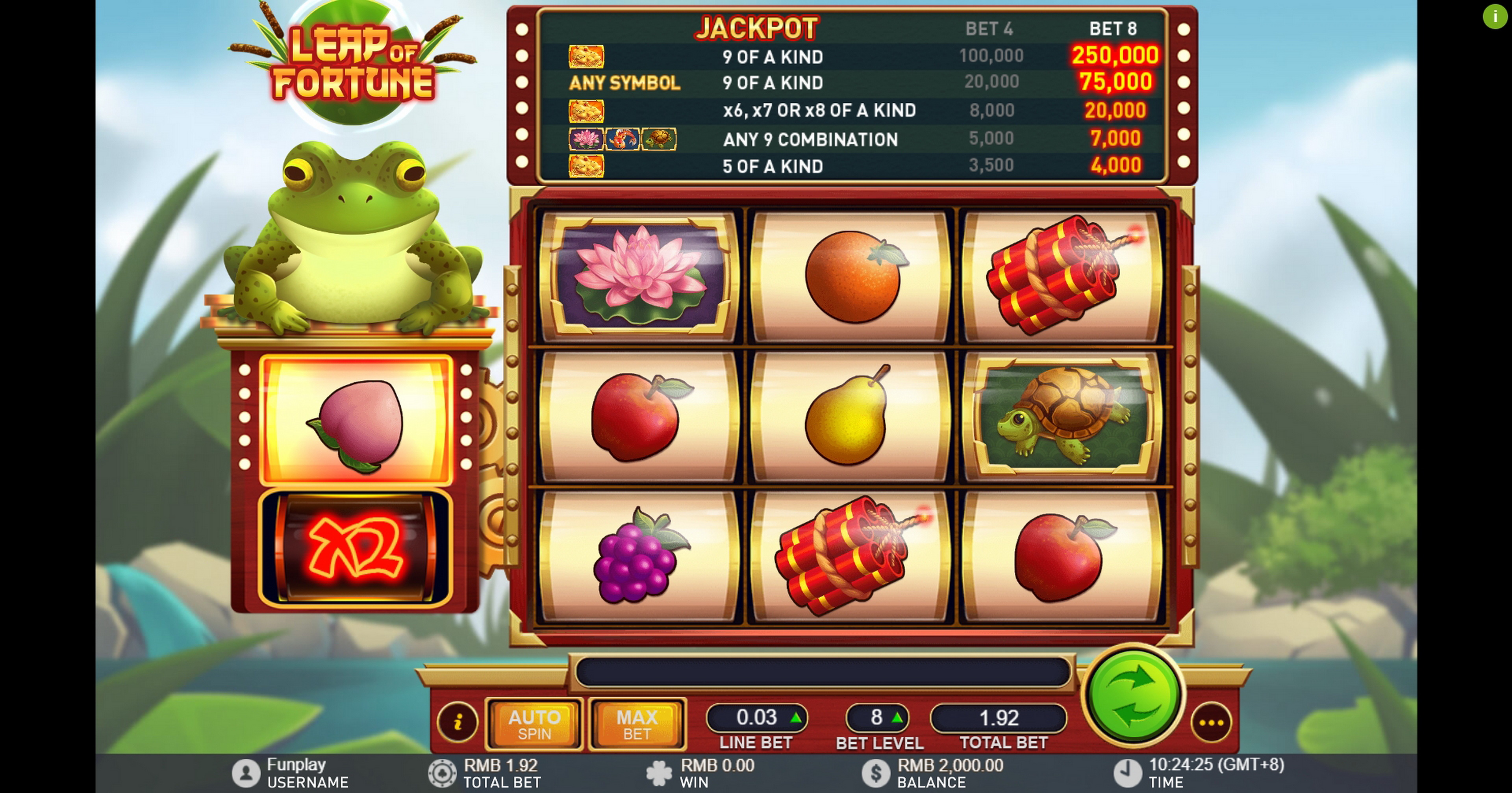 Reels in Leap Of Fortune Slot Game by Gameplay Interactive