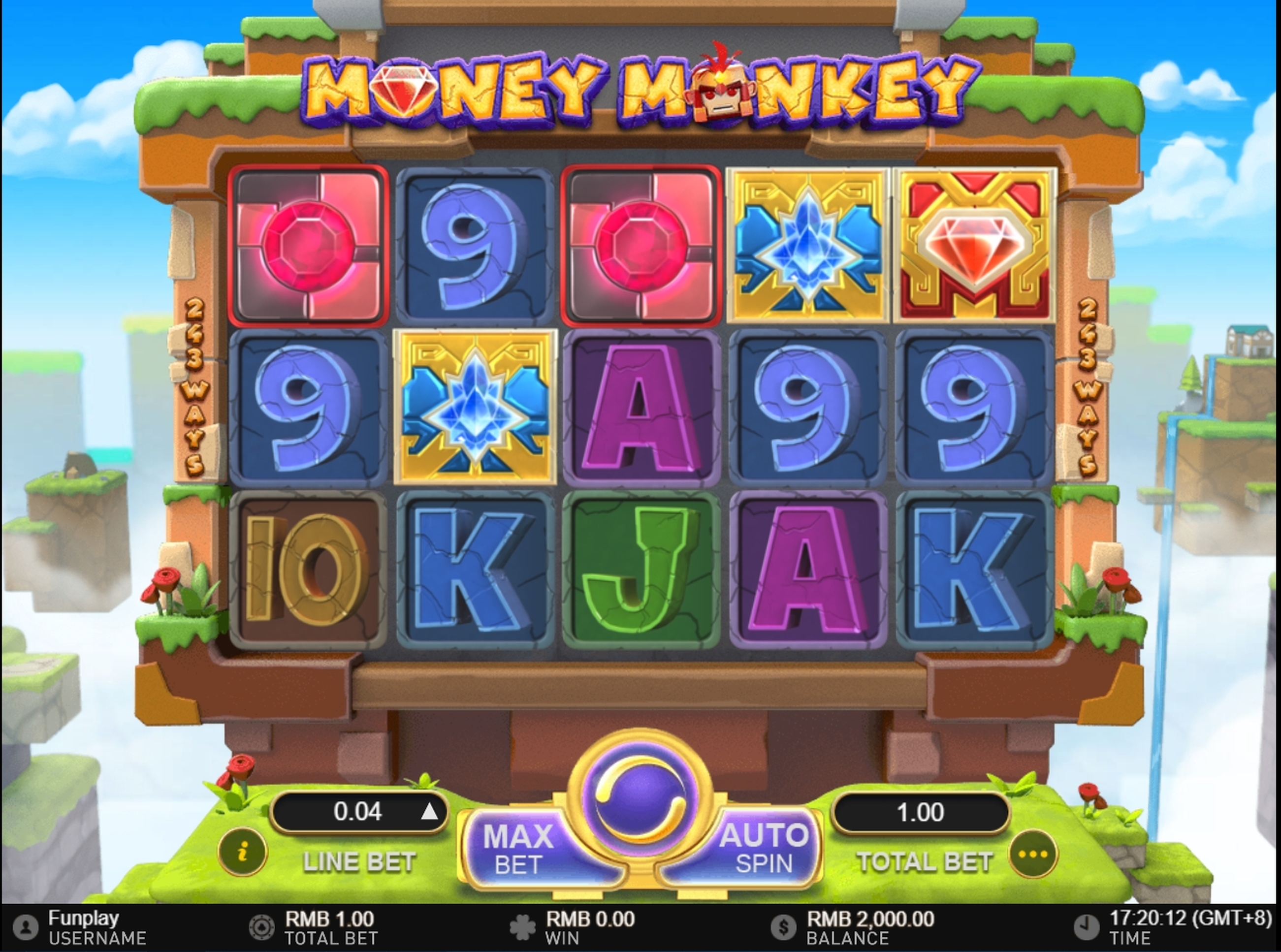 Reels in Money Monkey Slot Game by Gameplay Interactive