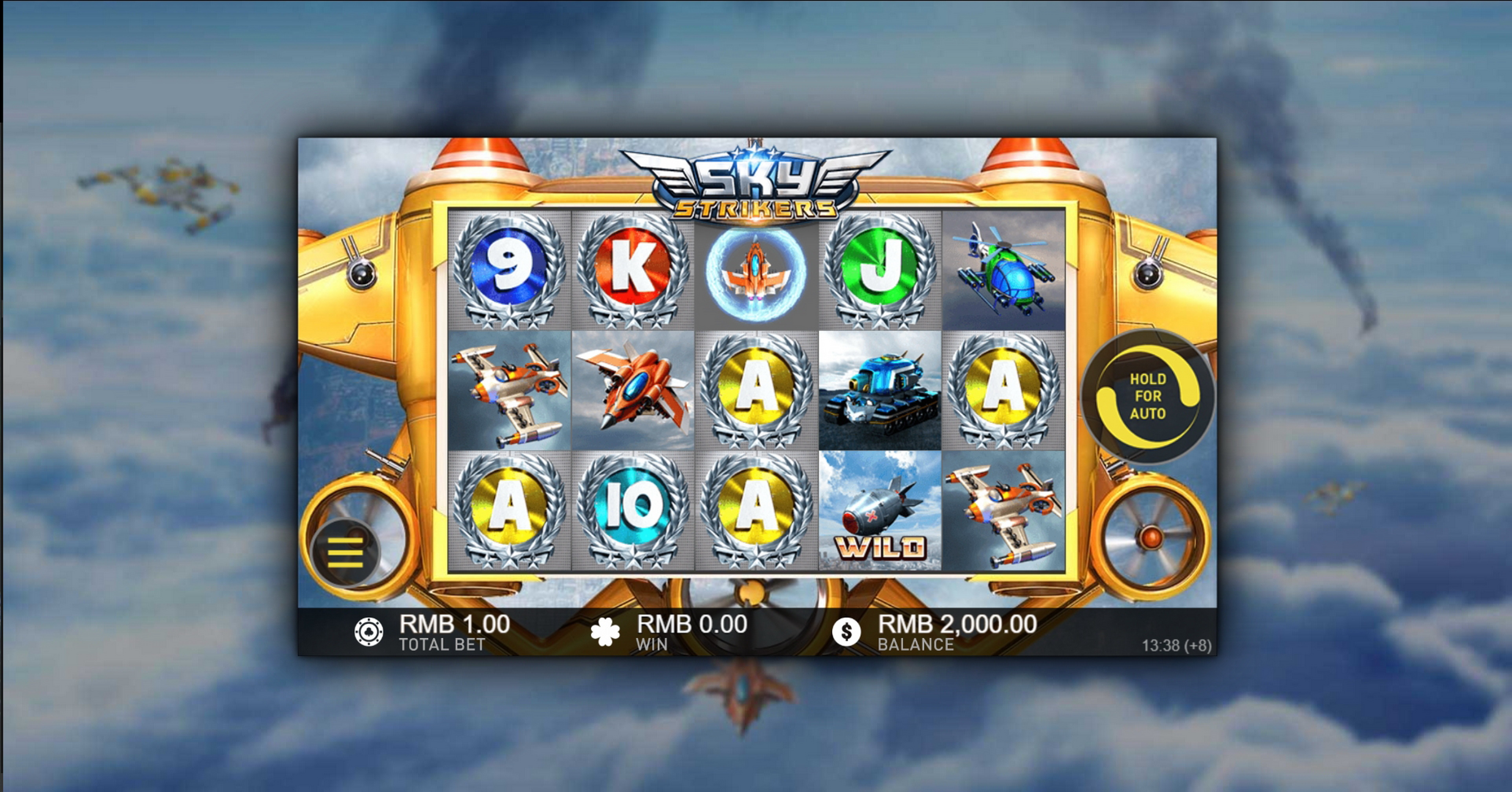 Reels in Sky Strikers Slot Game by Gameplay Interactive