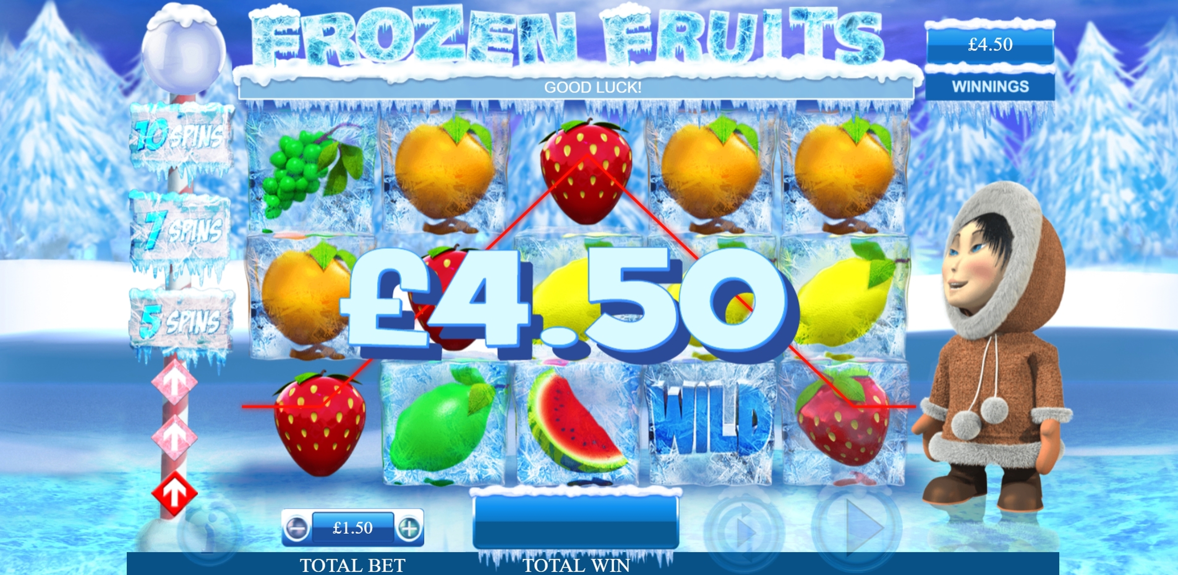 Win Money in Frozen Fruits Free Slot Game by Games Warehouse