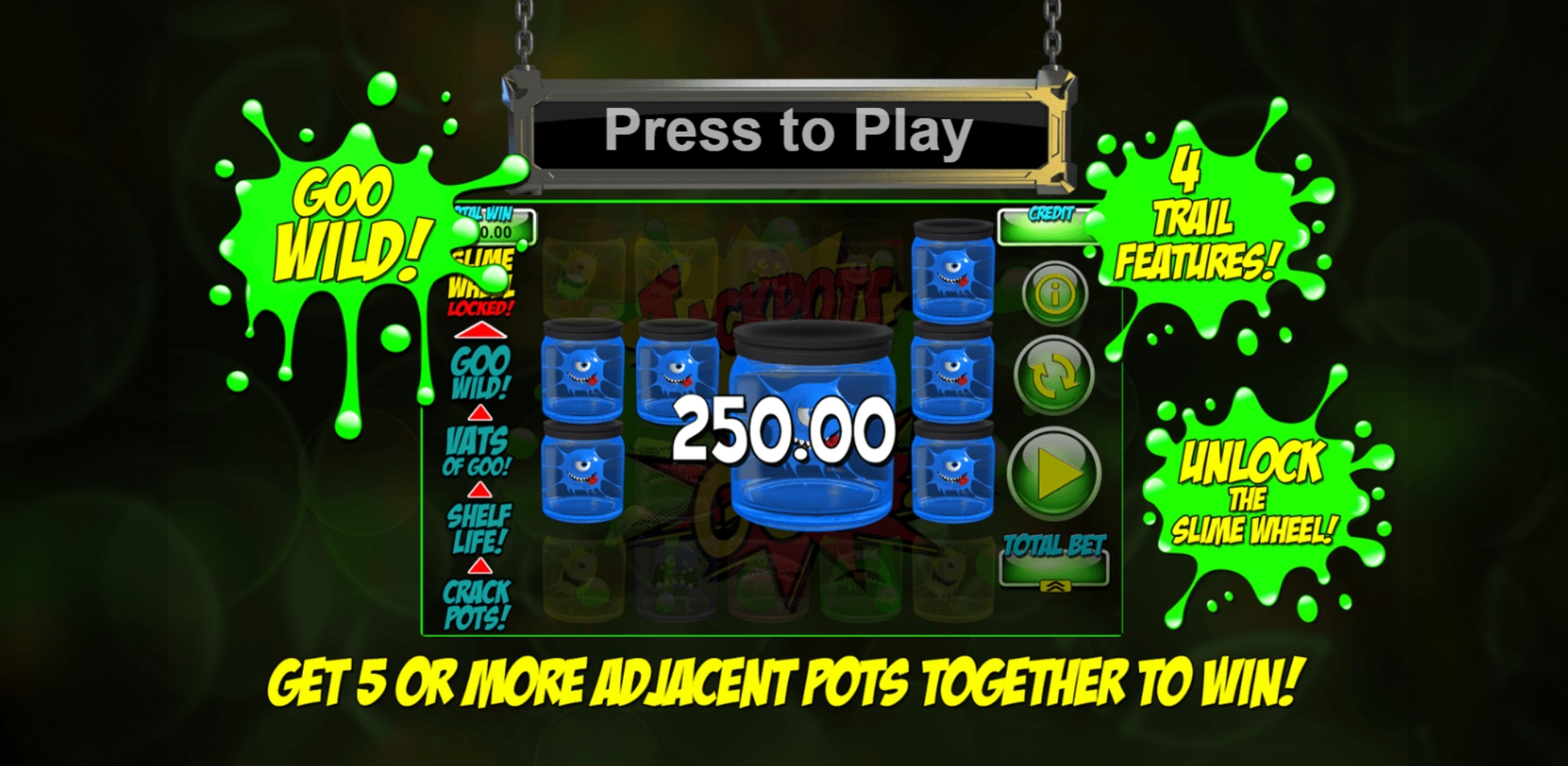 Play Jackpots of Goo Free Casino Slot Game by Games Warehouse