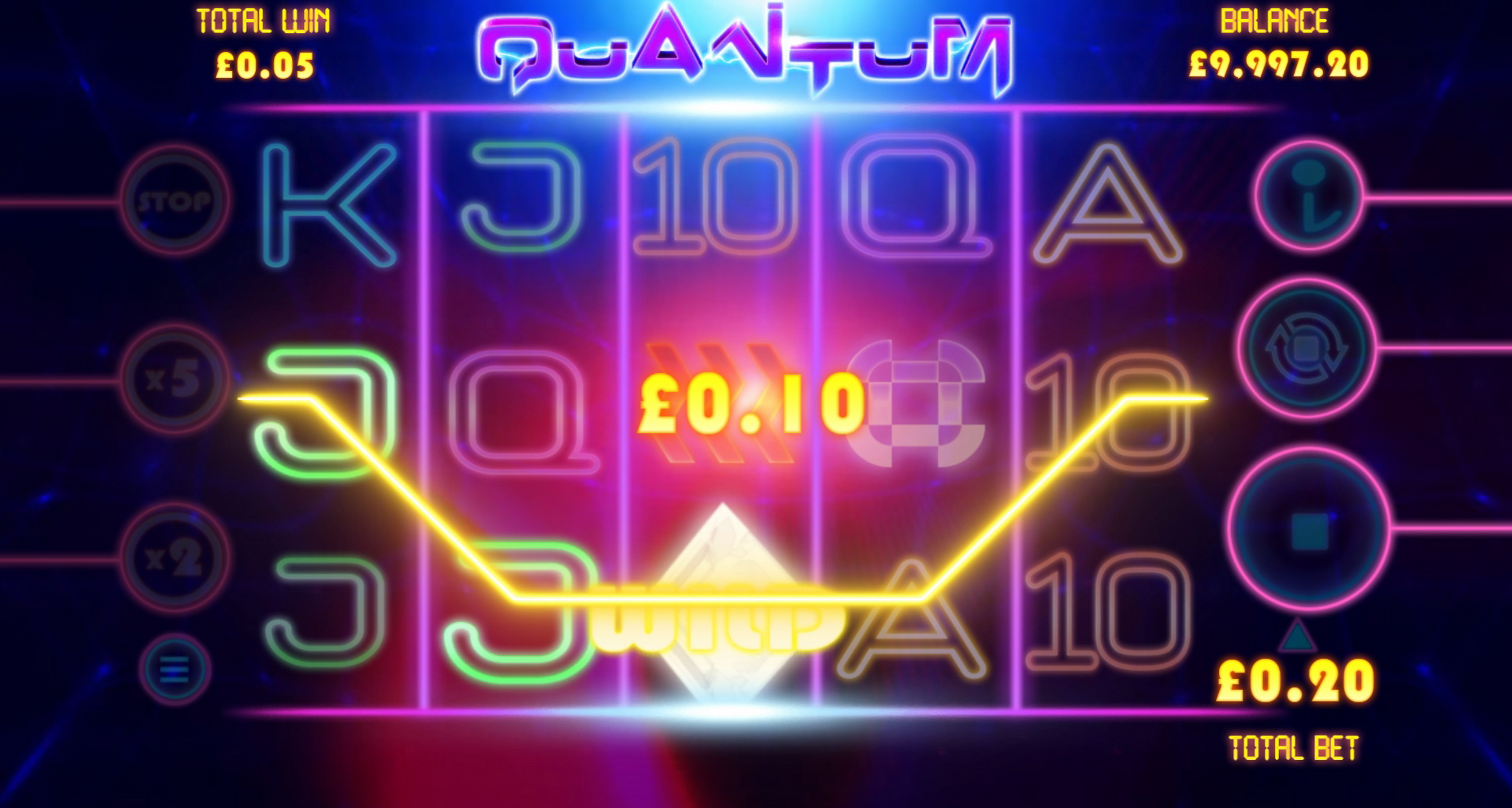 Win Money in Quantum Free Slot Game by Games Warehouse
