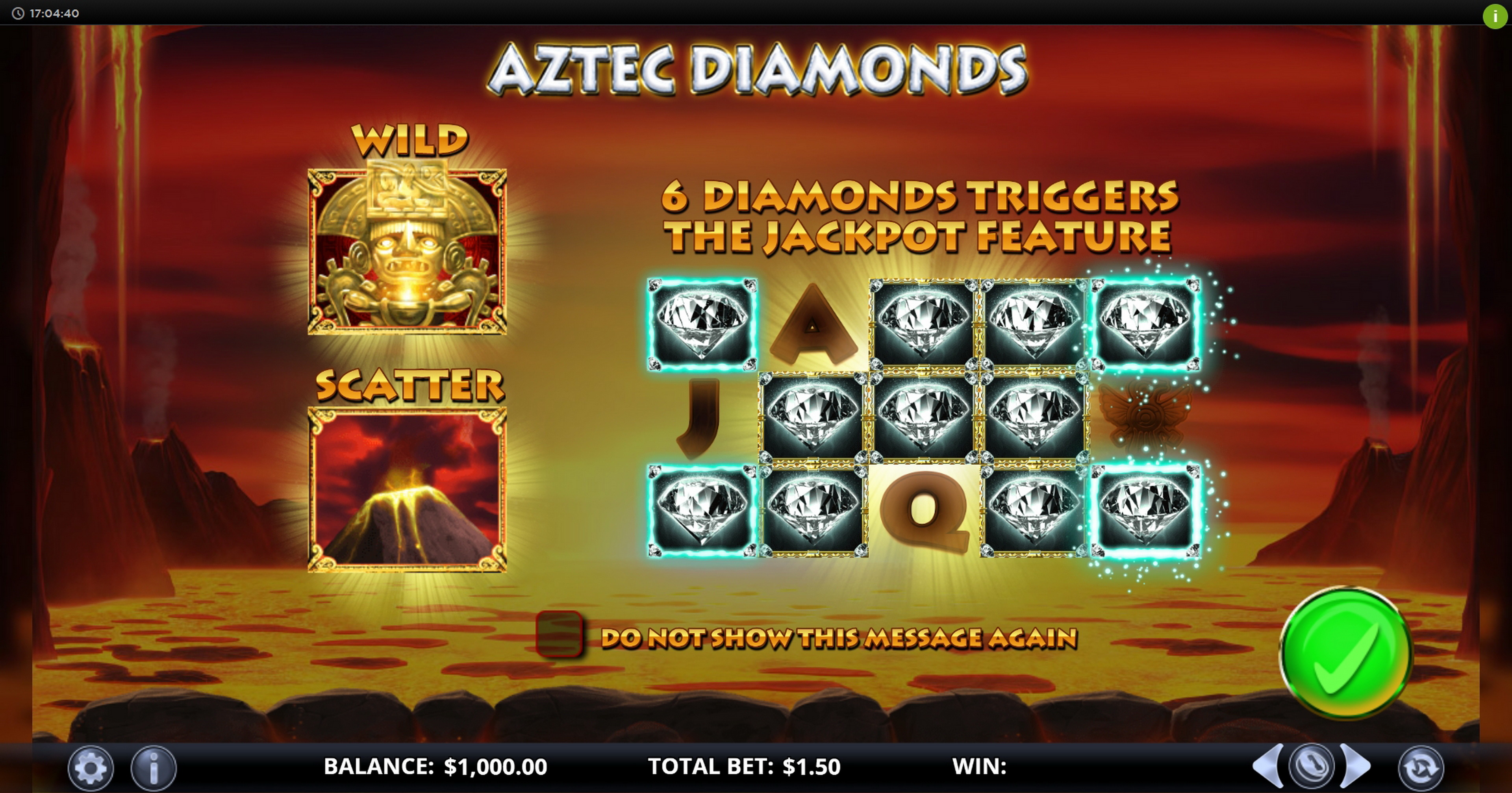 Play Aztec Diamonds Free Casino Slot Game by Games Lab