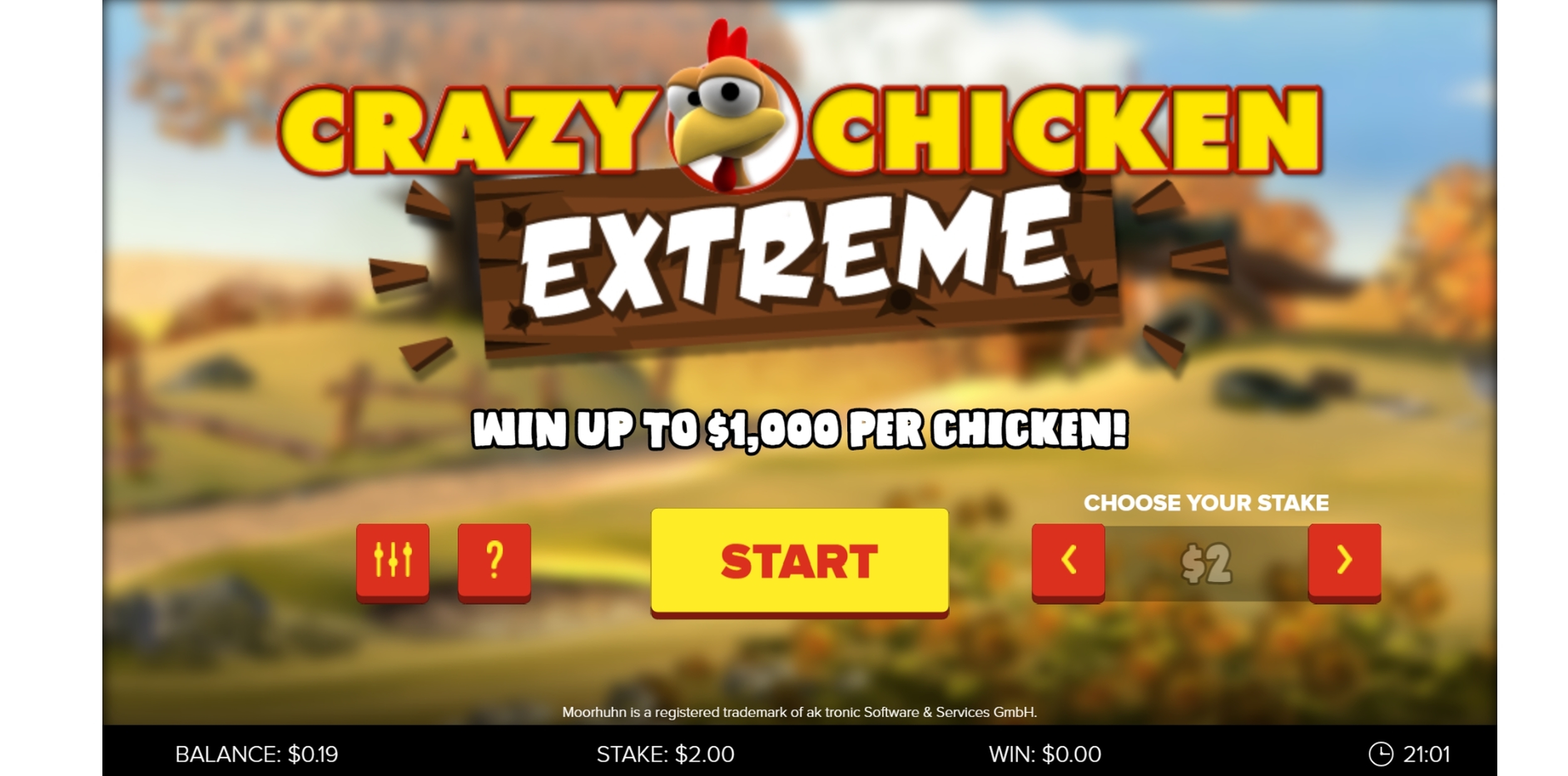 Play Crazy Chicken Extreme Free Casino Slot Game by Gamevy