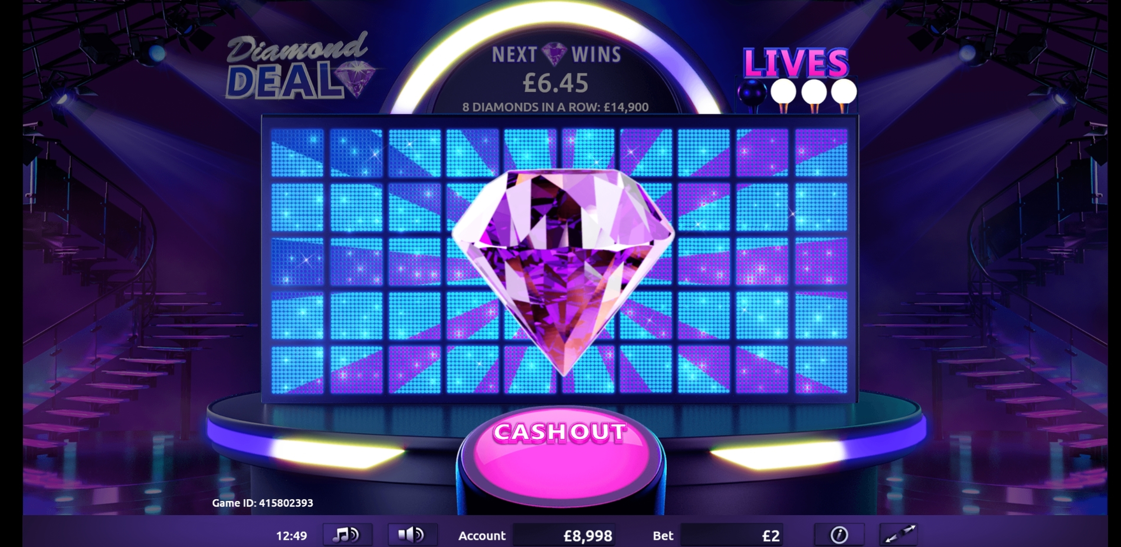 Win Money in Diamond Deal Free Slot Game by Gamevy