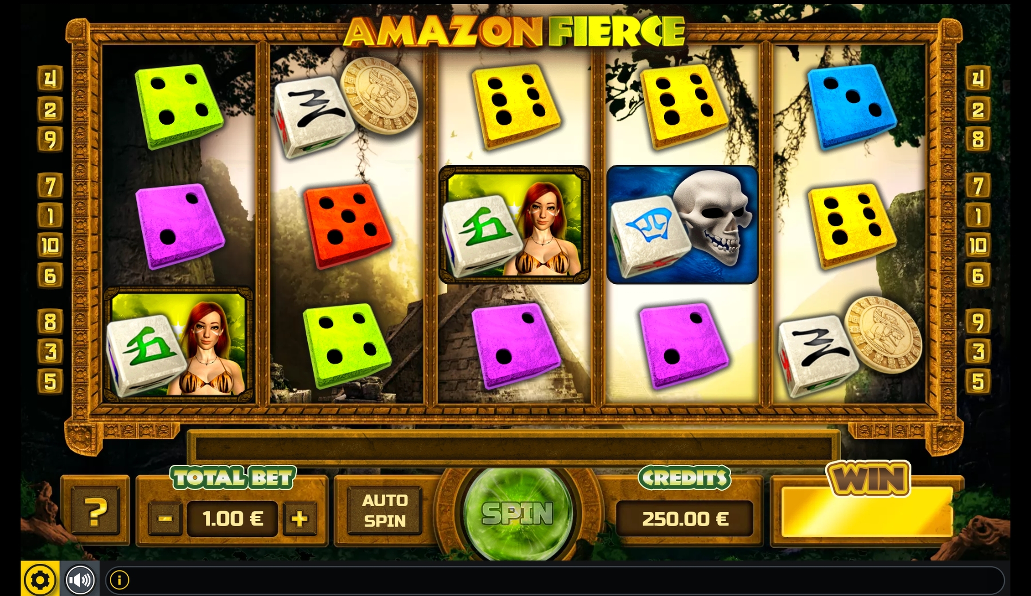 Reels in Amazon Fierce Slot Game by GAMING1