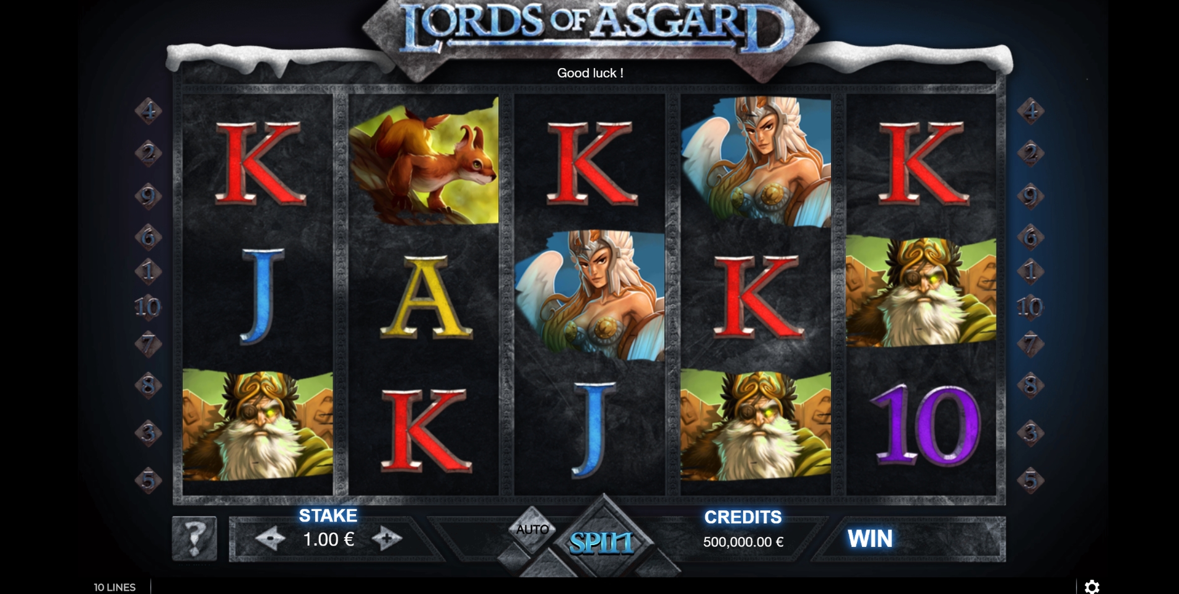 Reels in Lords of Asgard Slot Game by GAMING1