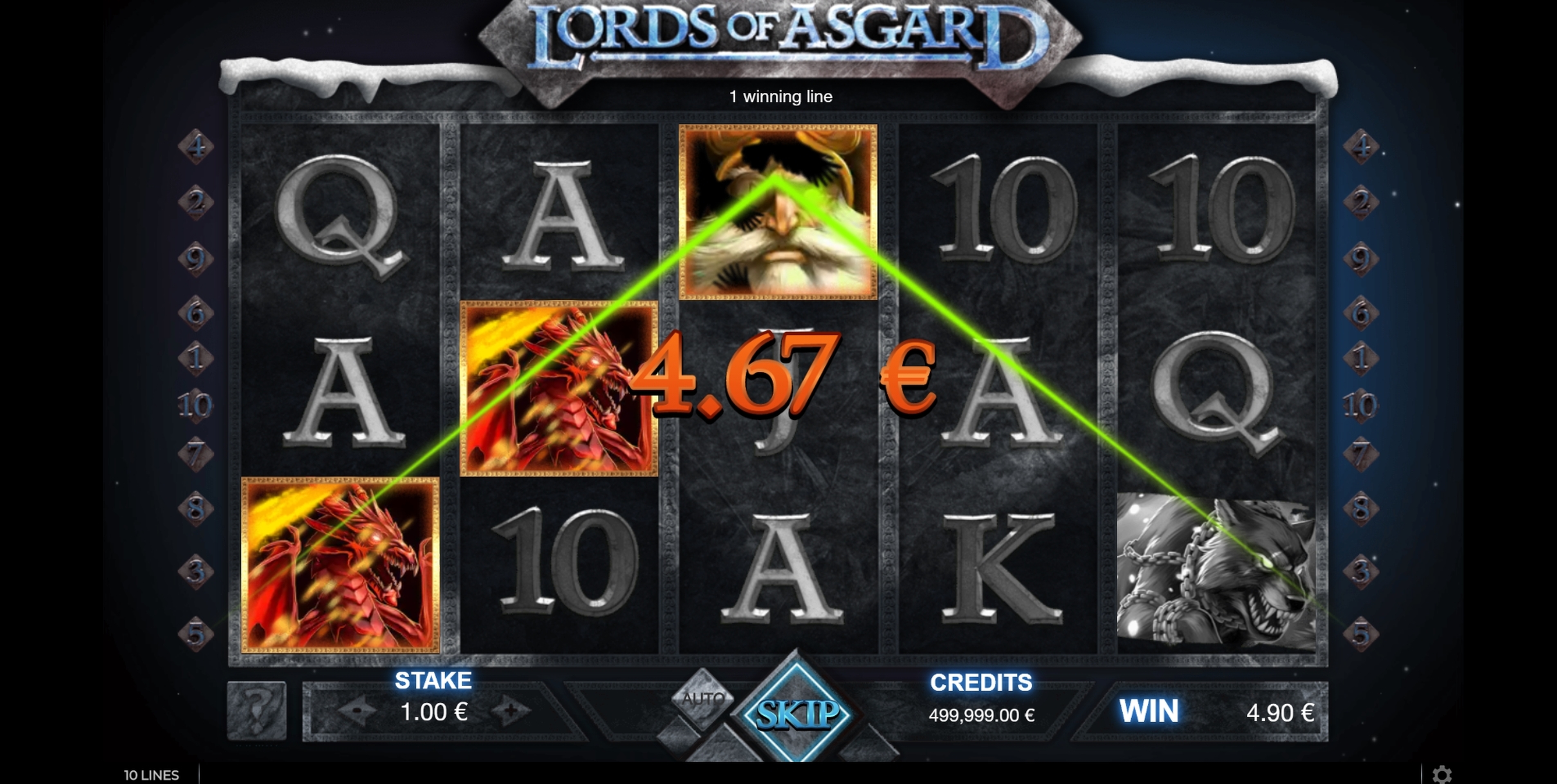 Win Money in Lords of Asgard Free Slot Game by GAMING1