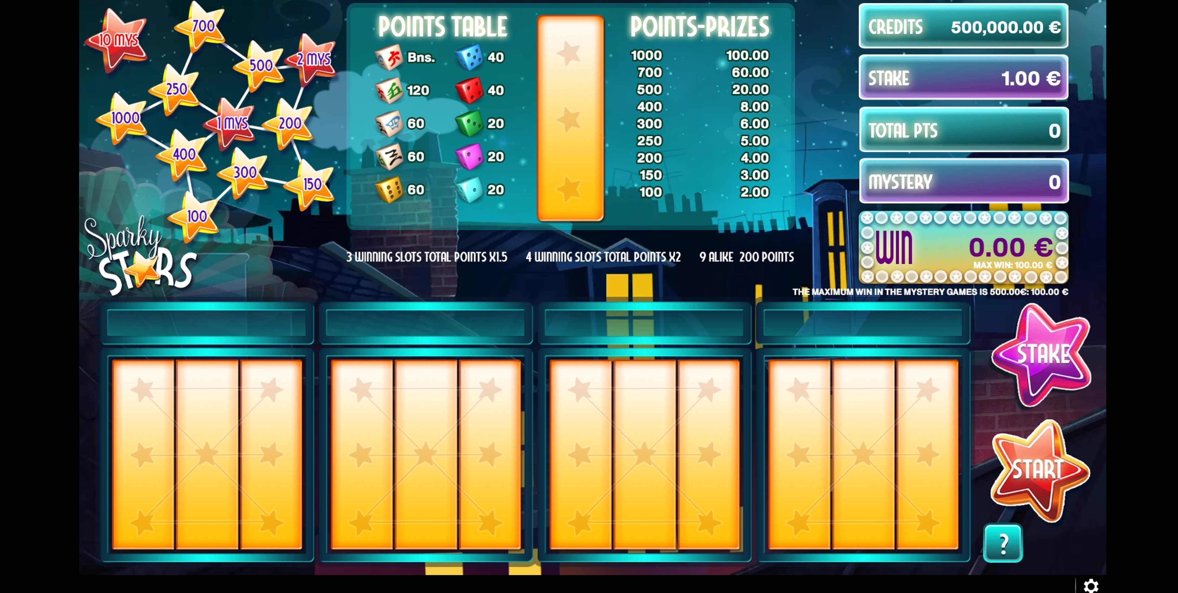 Sparky Stars Dice demo