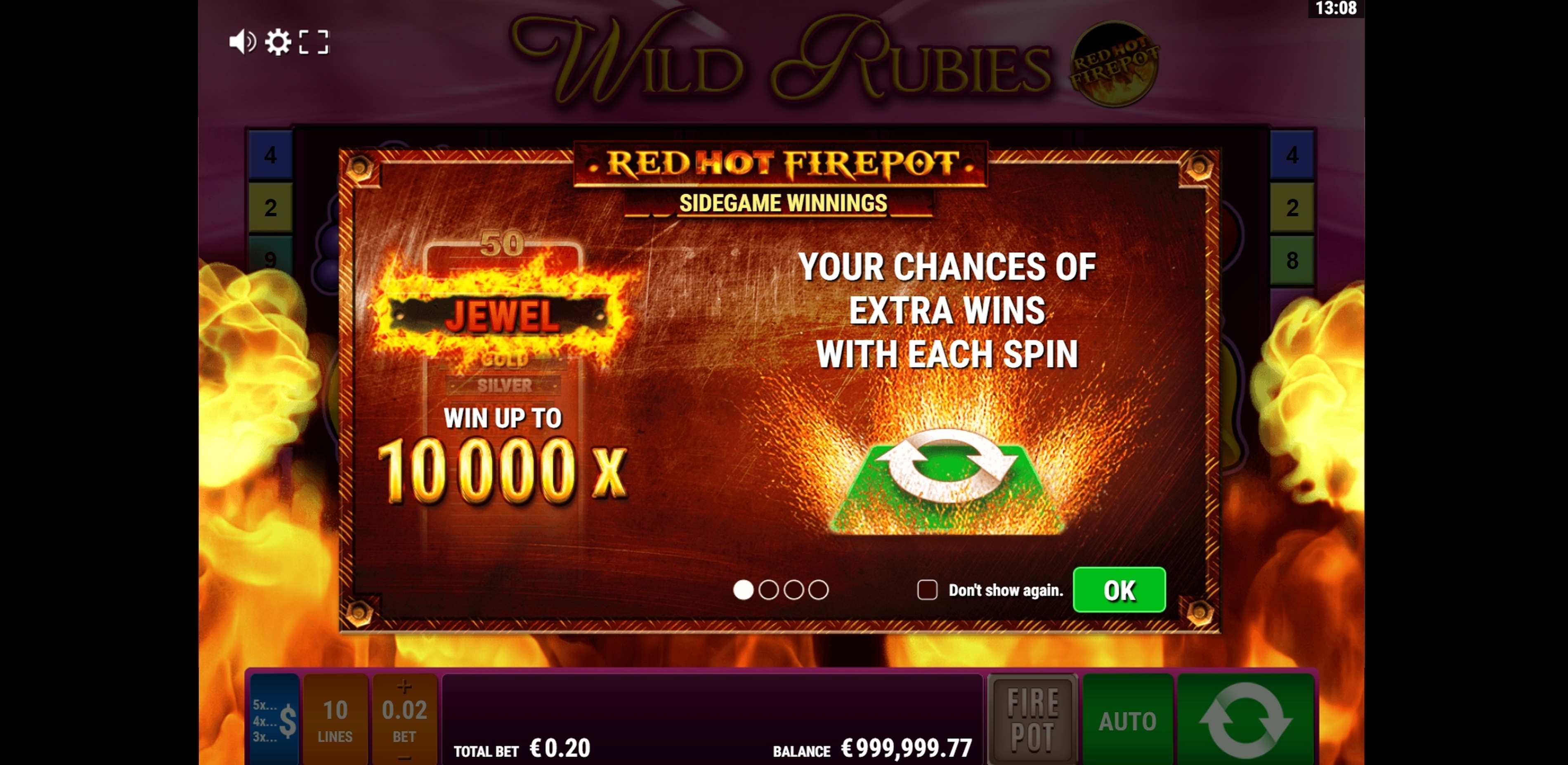 Play Wild Rubies RHFP Free Casino Slot Game by Gamomat