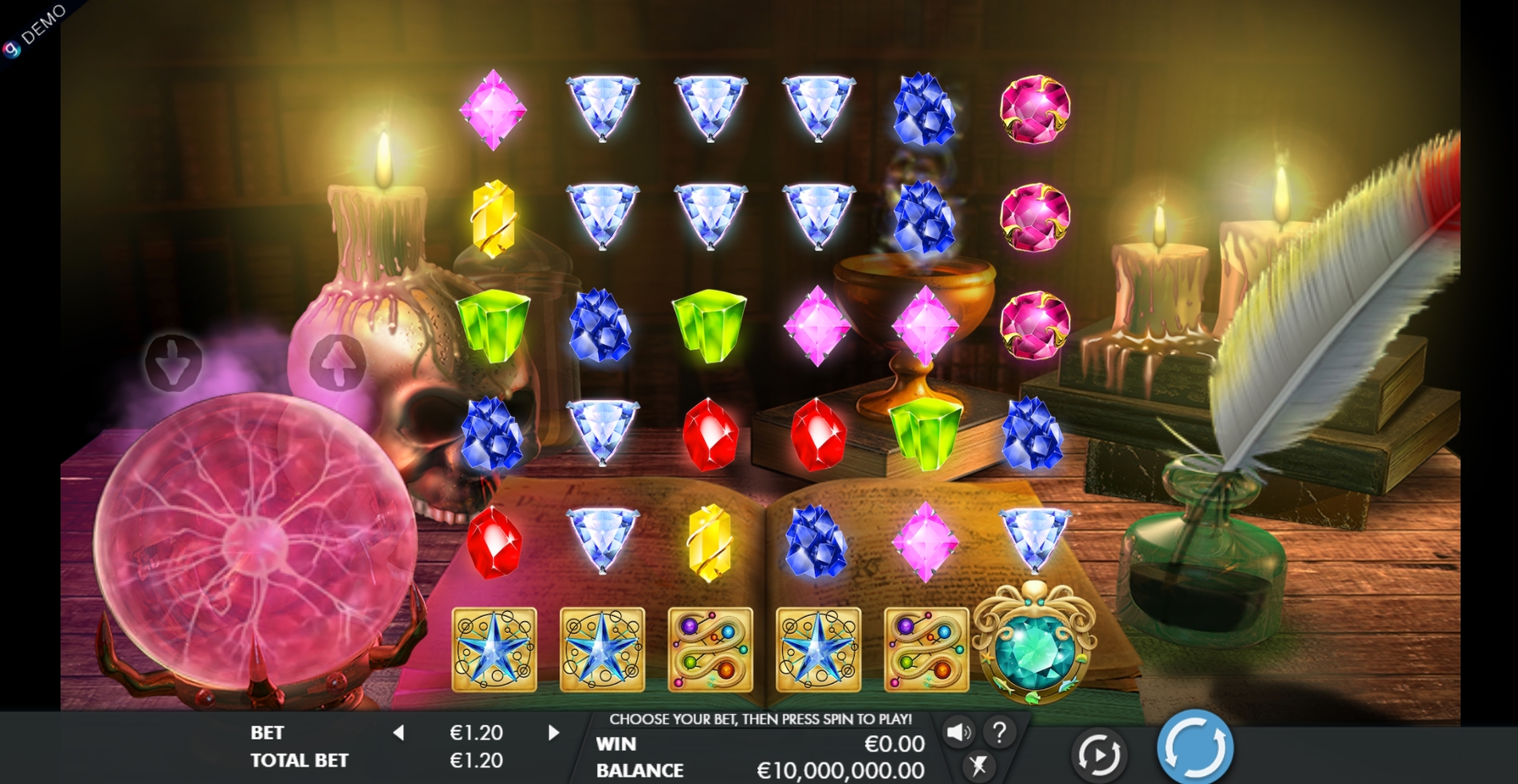 Reels in Mysterious gems Slot Game by Genesis Gaming