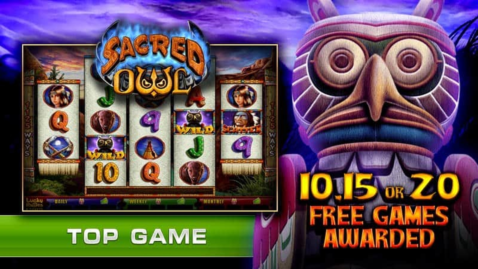 The Sacred Owl Online Slot Demo Game by GMW