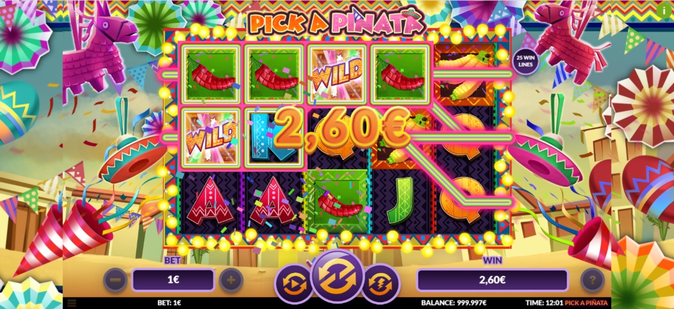 Win Money in Pick a Pinata Free Slot Game by Green Jade Games