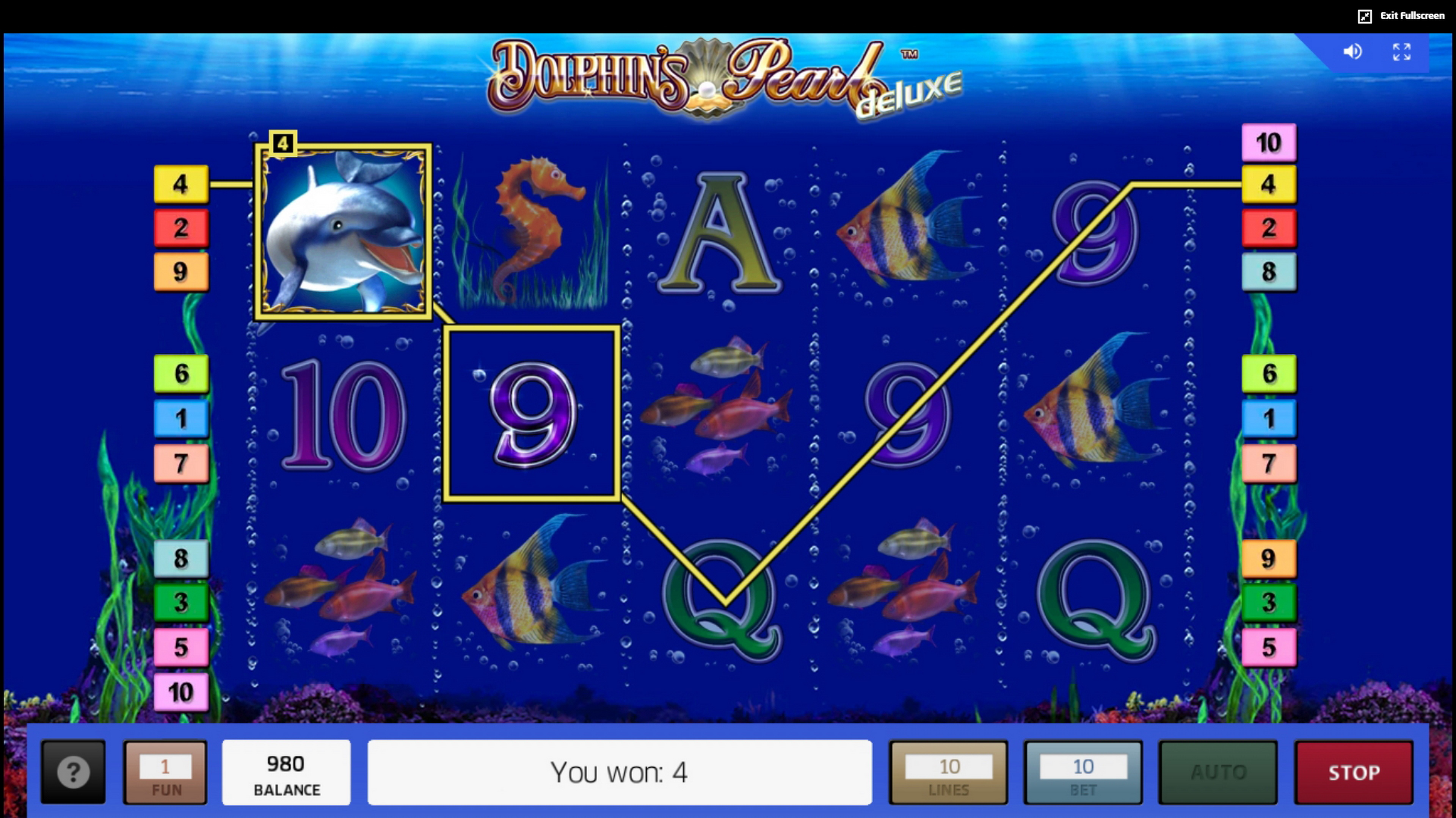 Win Money in Dolphin´s Pearl deluxe Free Slot Game by Greentube