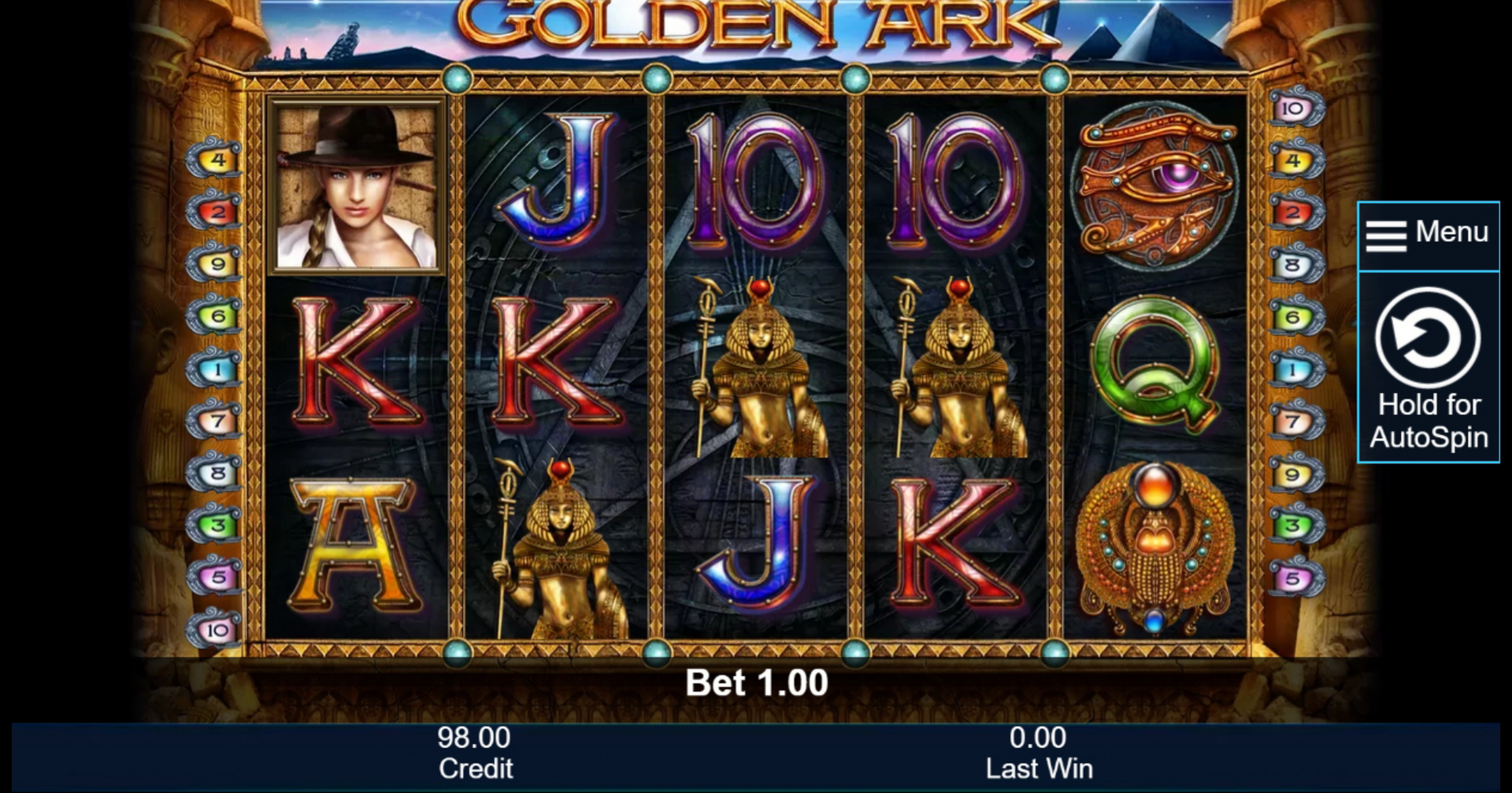 Reels in Golden Ark Slot Game by Greentube