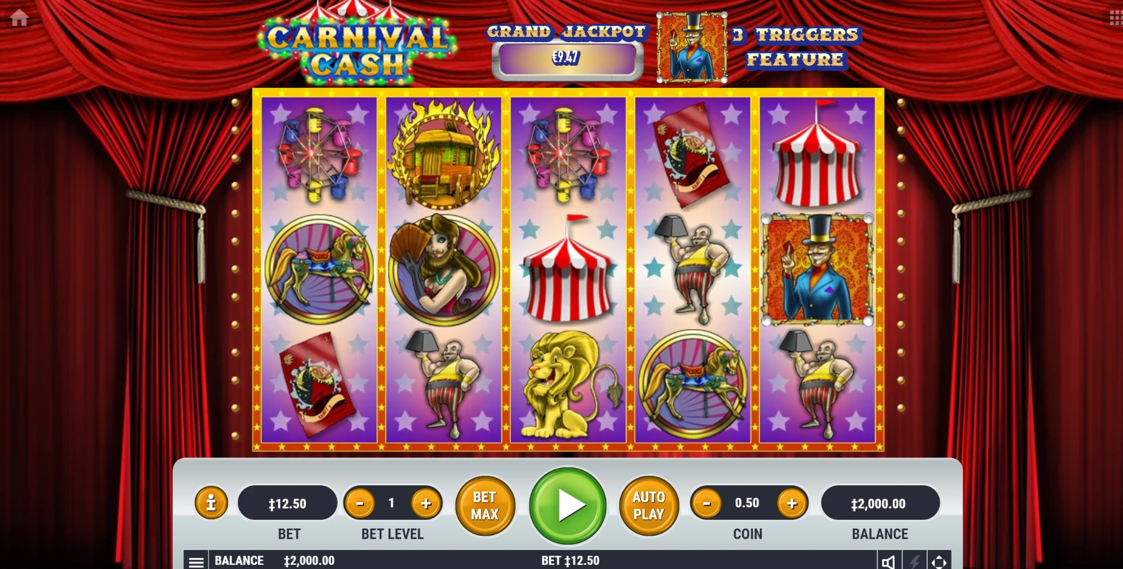 Reels in Carnival Cash Slot Game by Habanero