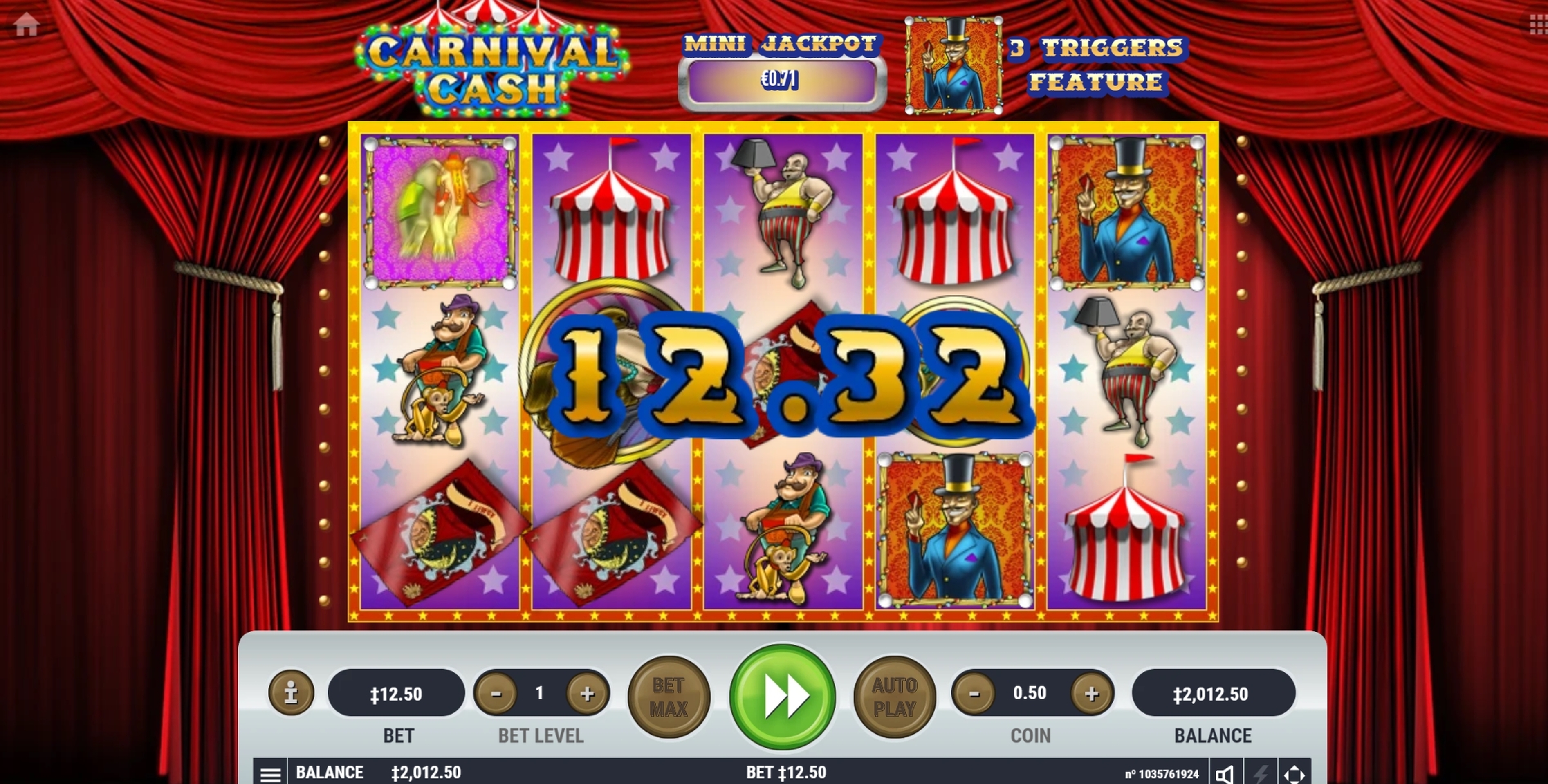 Win Money in Carnival Cash Free Slot Game by Habanero