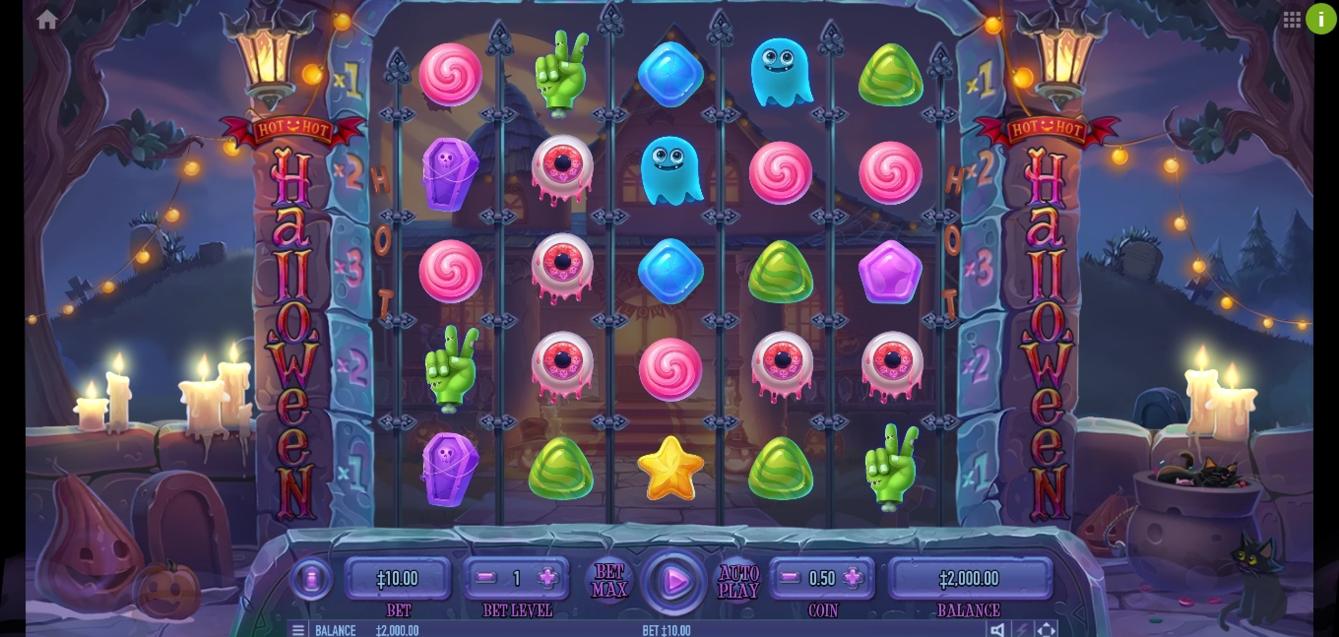 Reels in Hot Hot Halloween Slot Game by Habanero