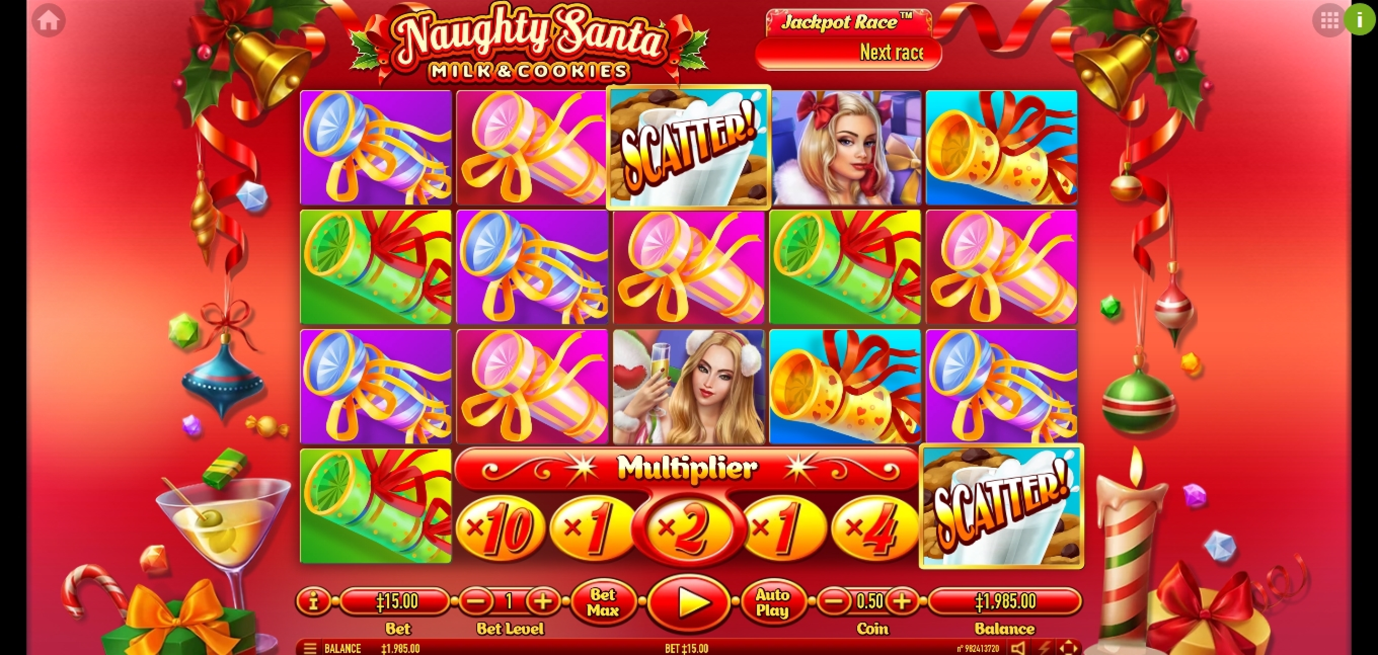 Win Money in Naughty Santa Free Slot Game by Habanero