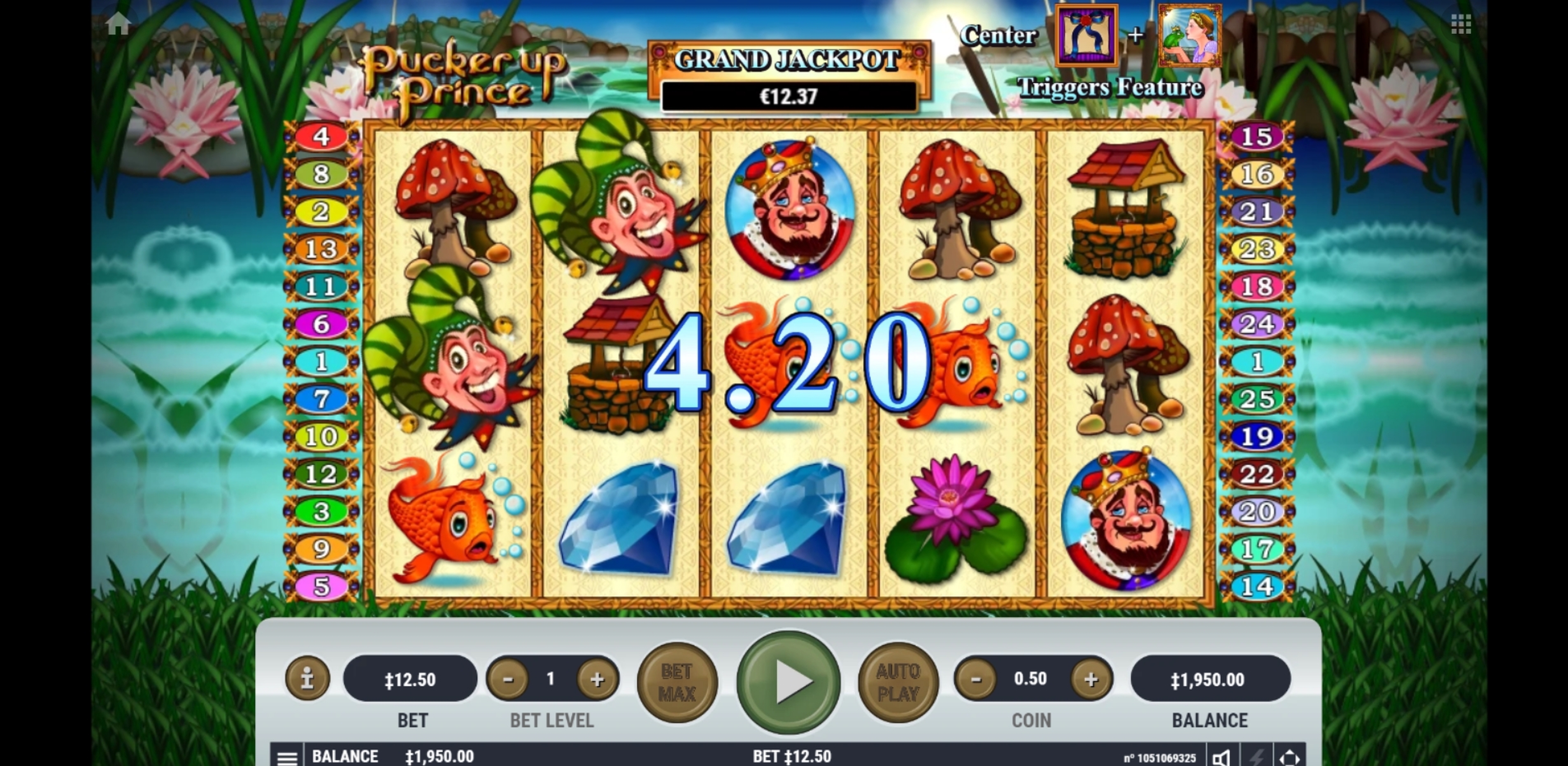 Win Money in Pucker Up Prince Free Slot Game by Habanero