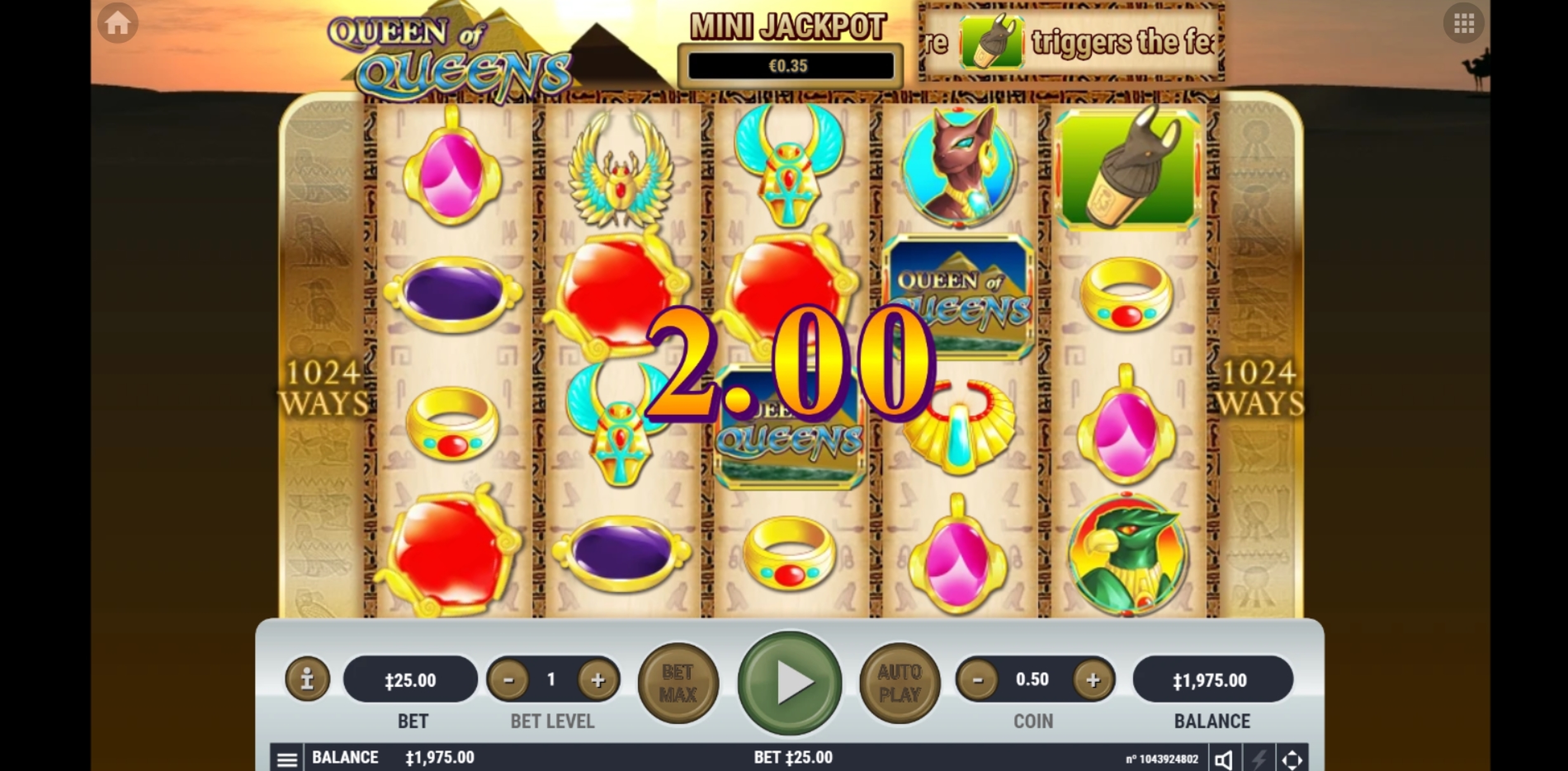 Win Money in Queen of Queens II Free Slot Game by Habanero
