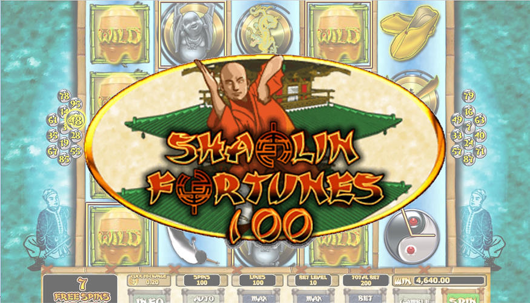 Shaolin Fortunes 100 demo