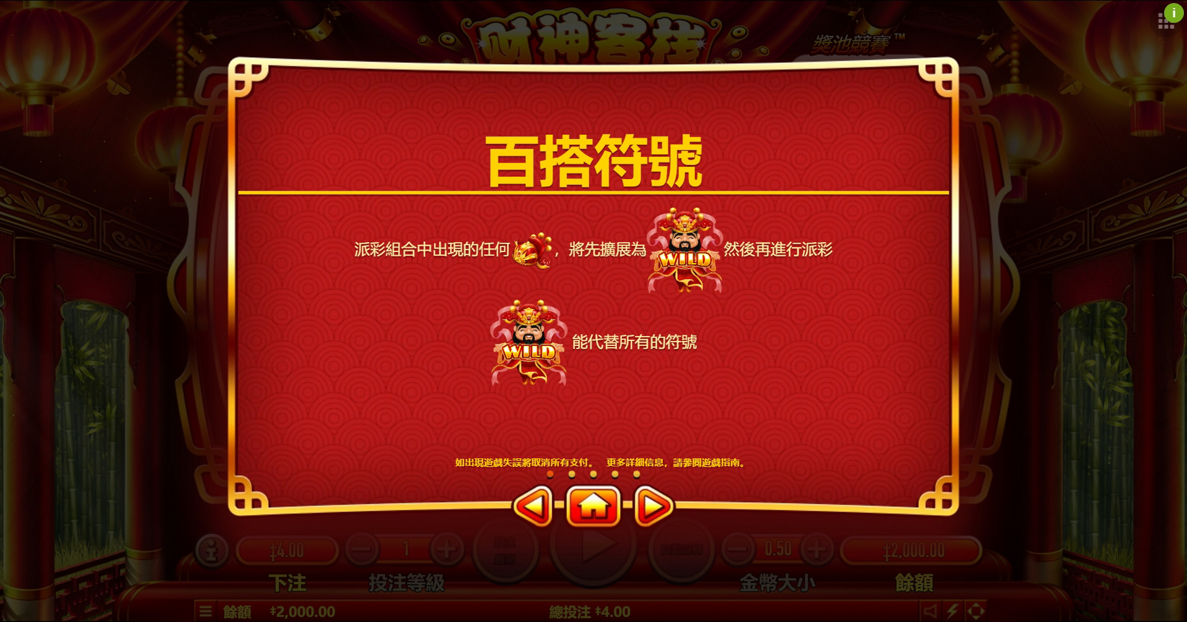 Info of Wealth Inn Slot Game by Habanero