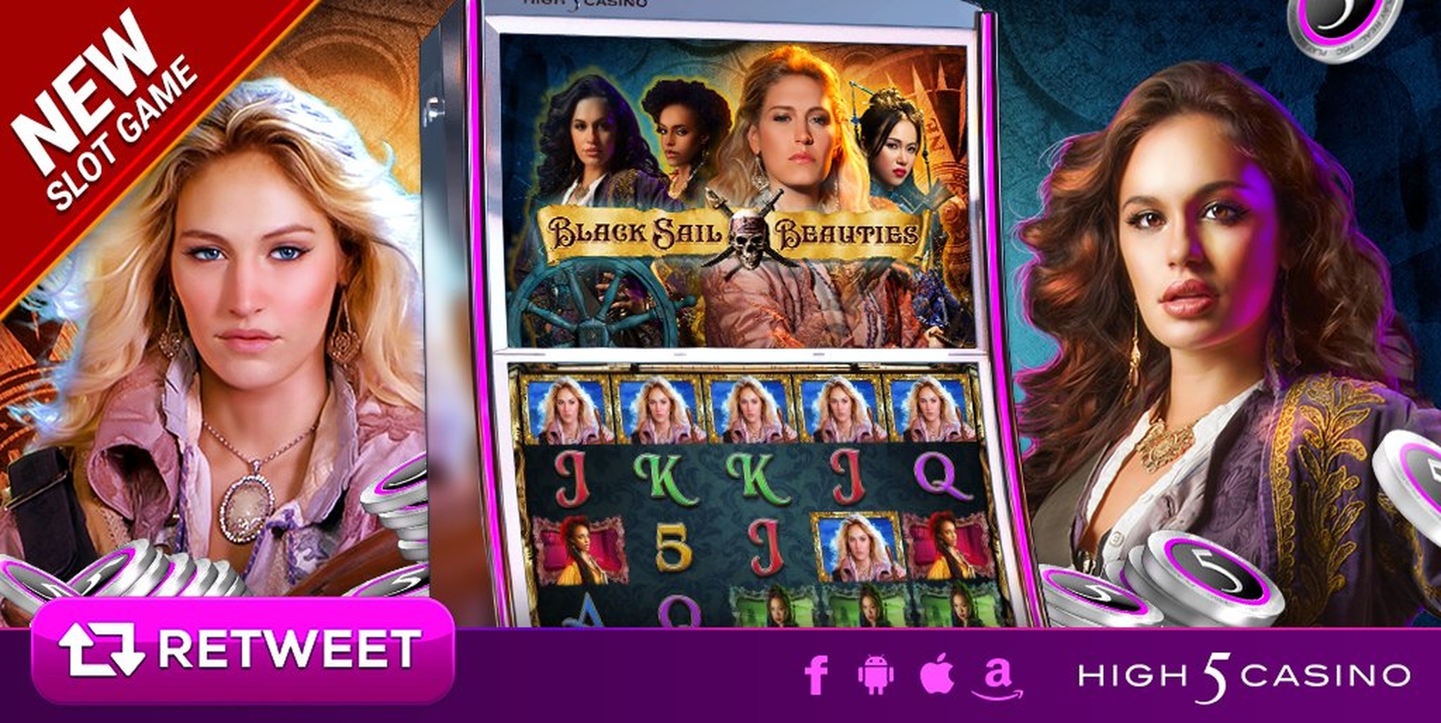 The Black Sail Beauties Online Slot Demo Game by High 5 Games