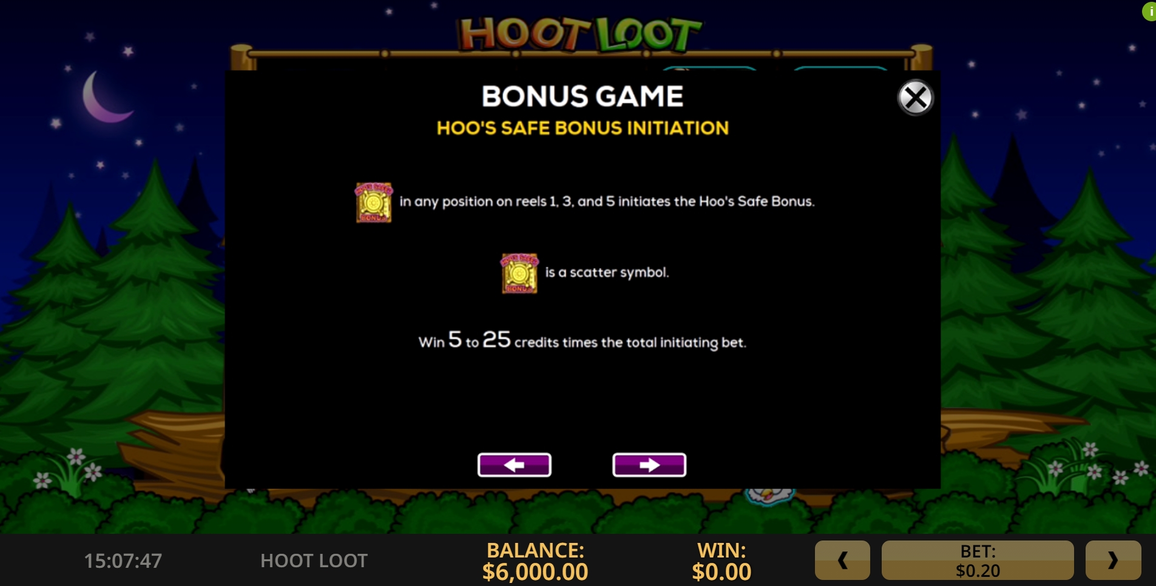 Info of Hoot Loot Slot Game by High 5 Games