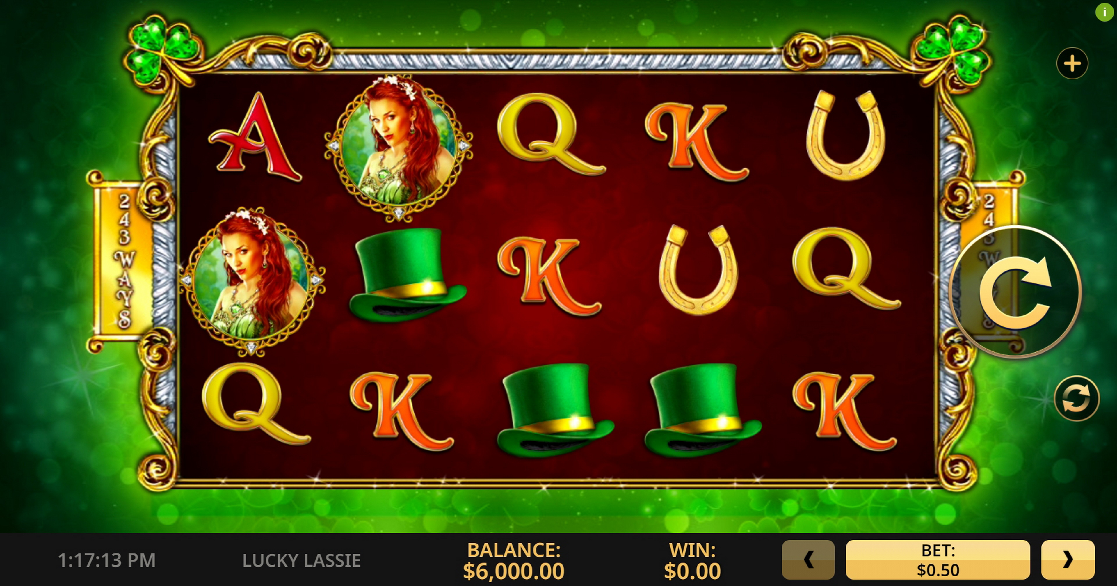 Reels in Lucky Lassie Slot Game by High 5 Games