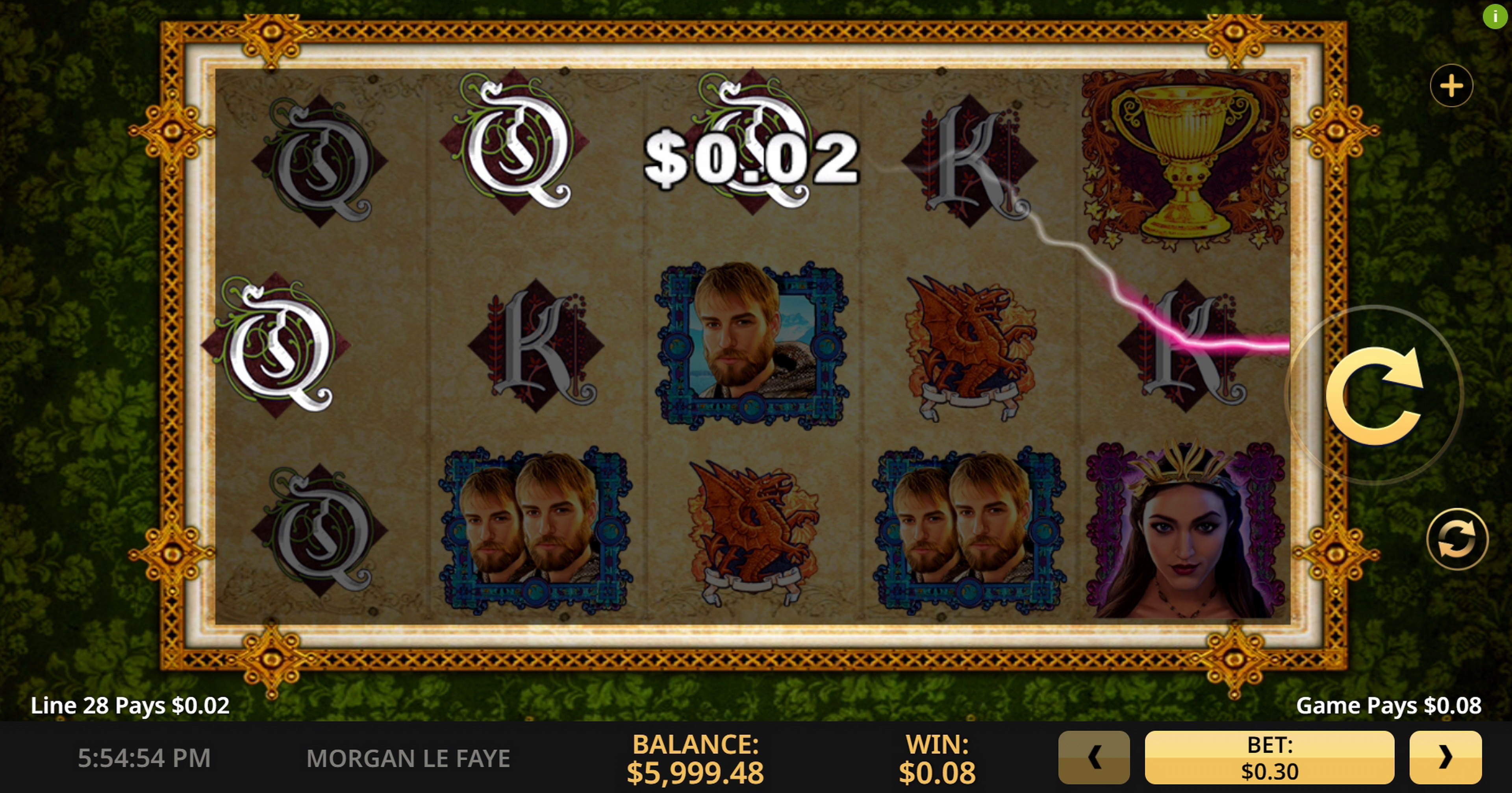 Win Money in Morgan Le Faye Free Slot Game by High 5 Games