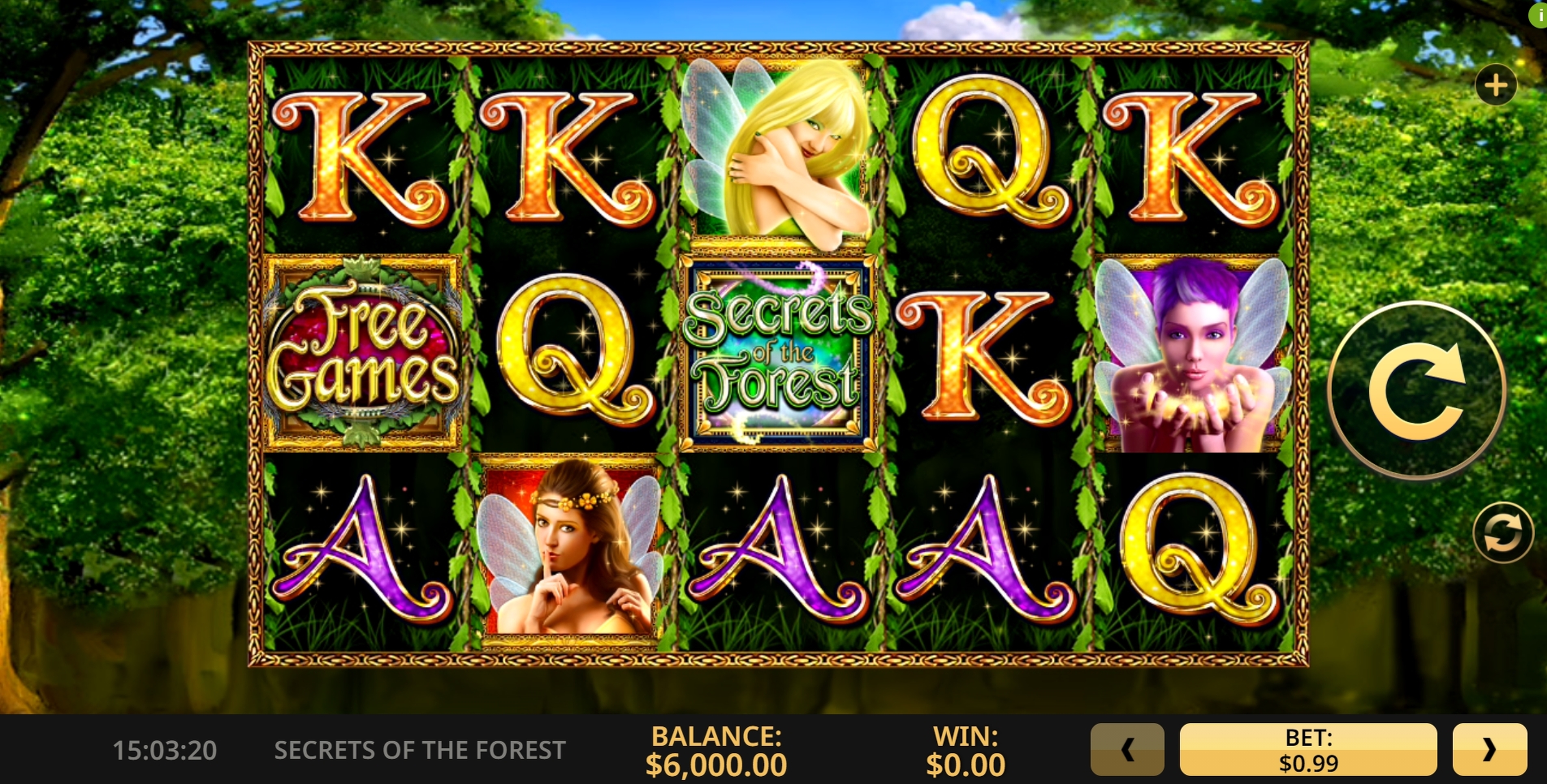 Reels in Secrets Of The Forest Slot Game by High 5 Games