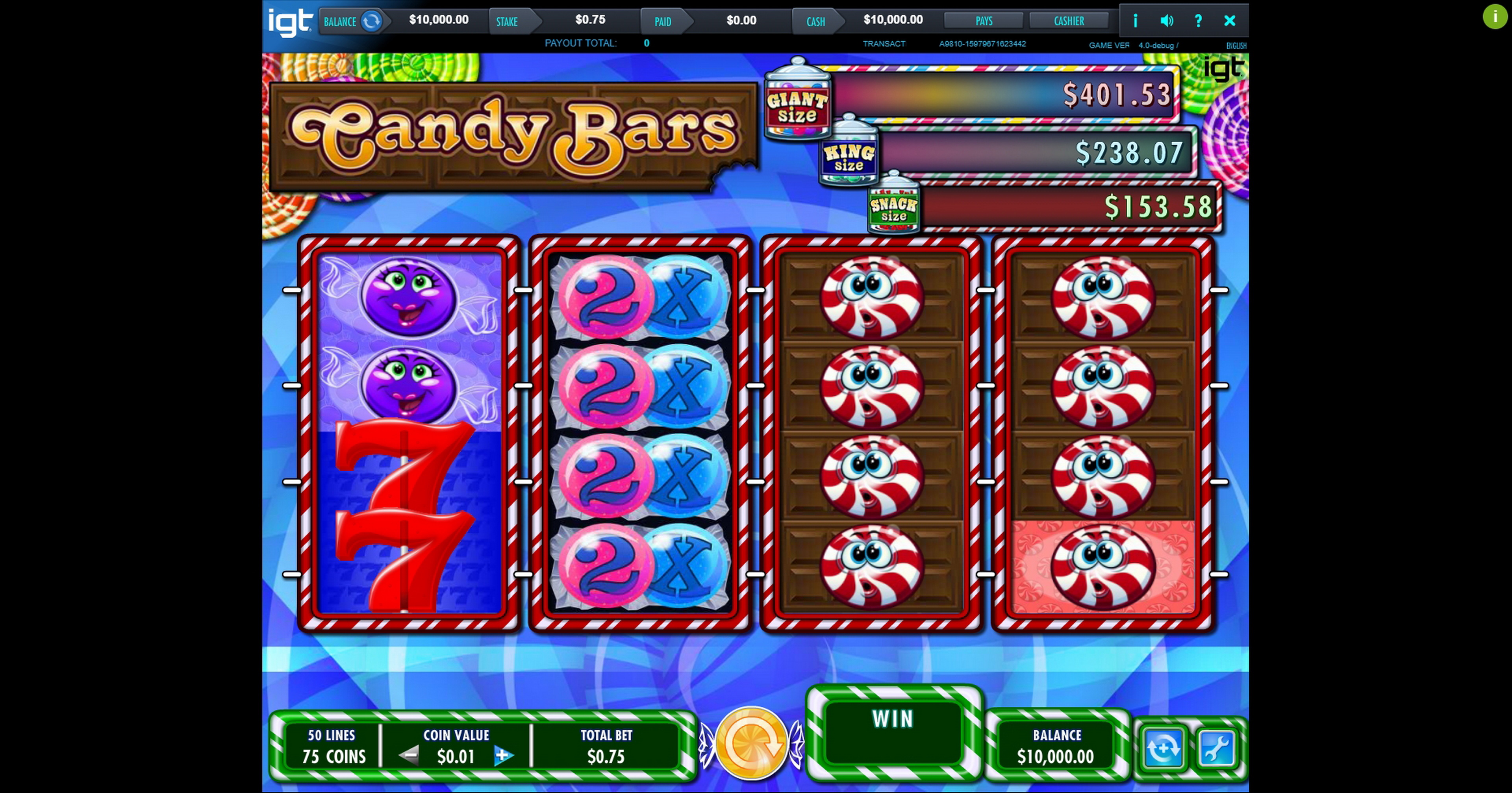 Reels in Candy Bars Slot Game by IGT