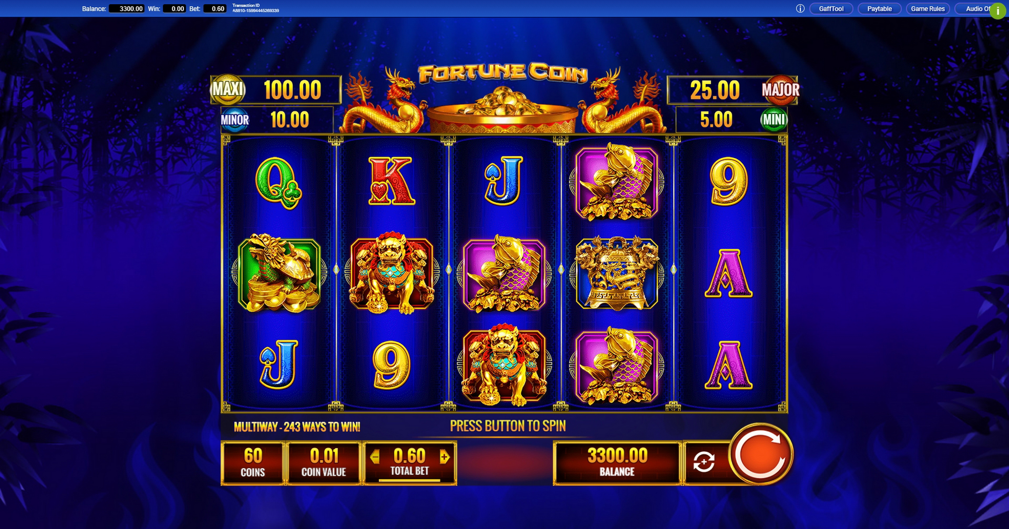 Reels in Fortune Coin Slot Game by IGT