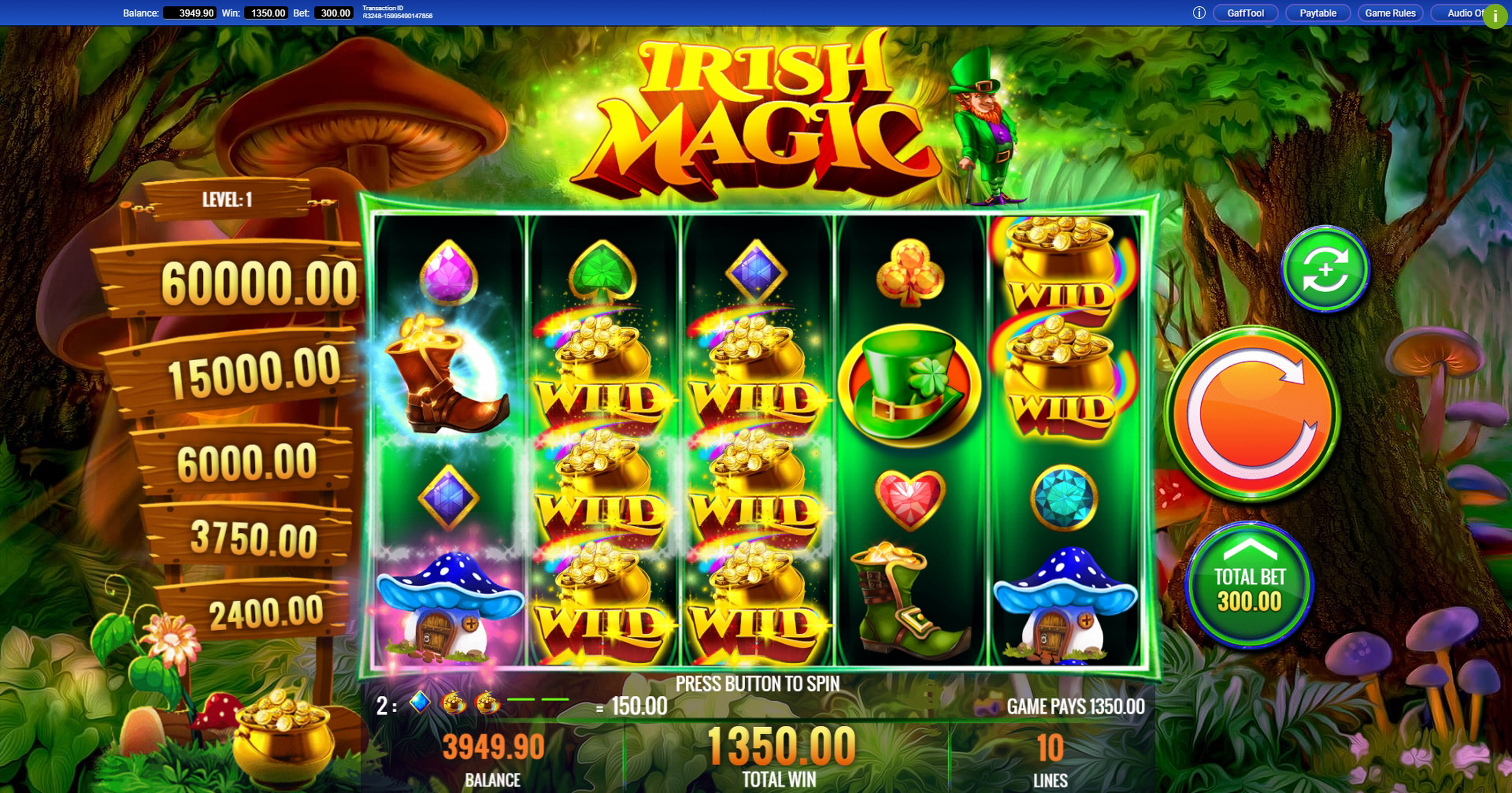 Win Money in Irish Magic Free Slot Game by IGT
