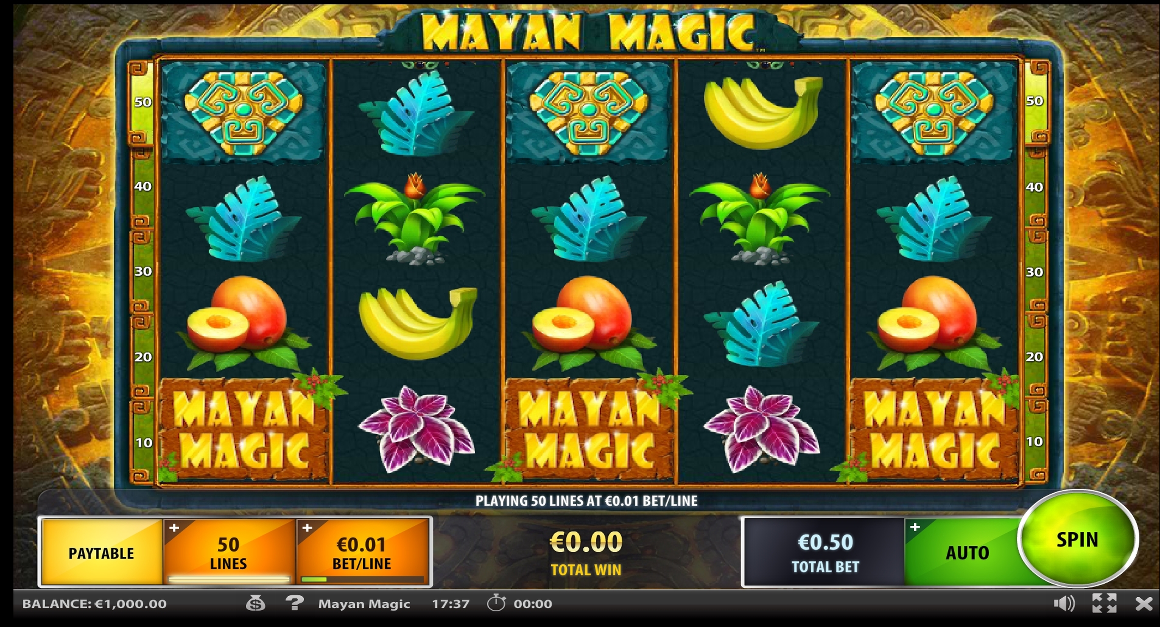 Reels in Mayan Magic Slot Game by IGT