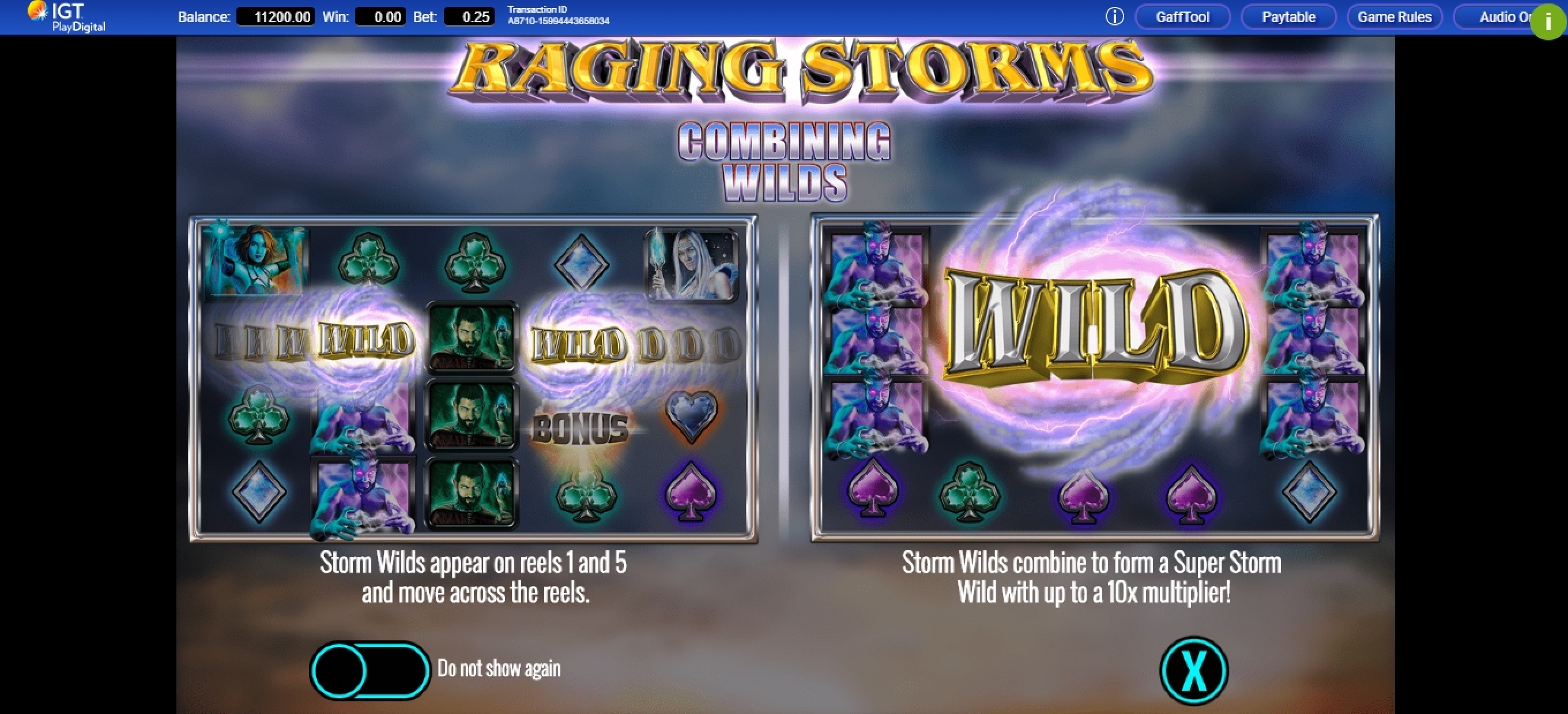 Play Raging Storms Free Casino Slot Game by IGT