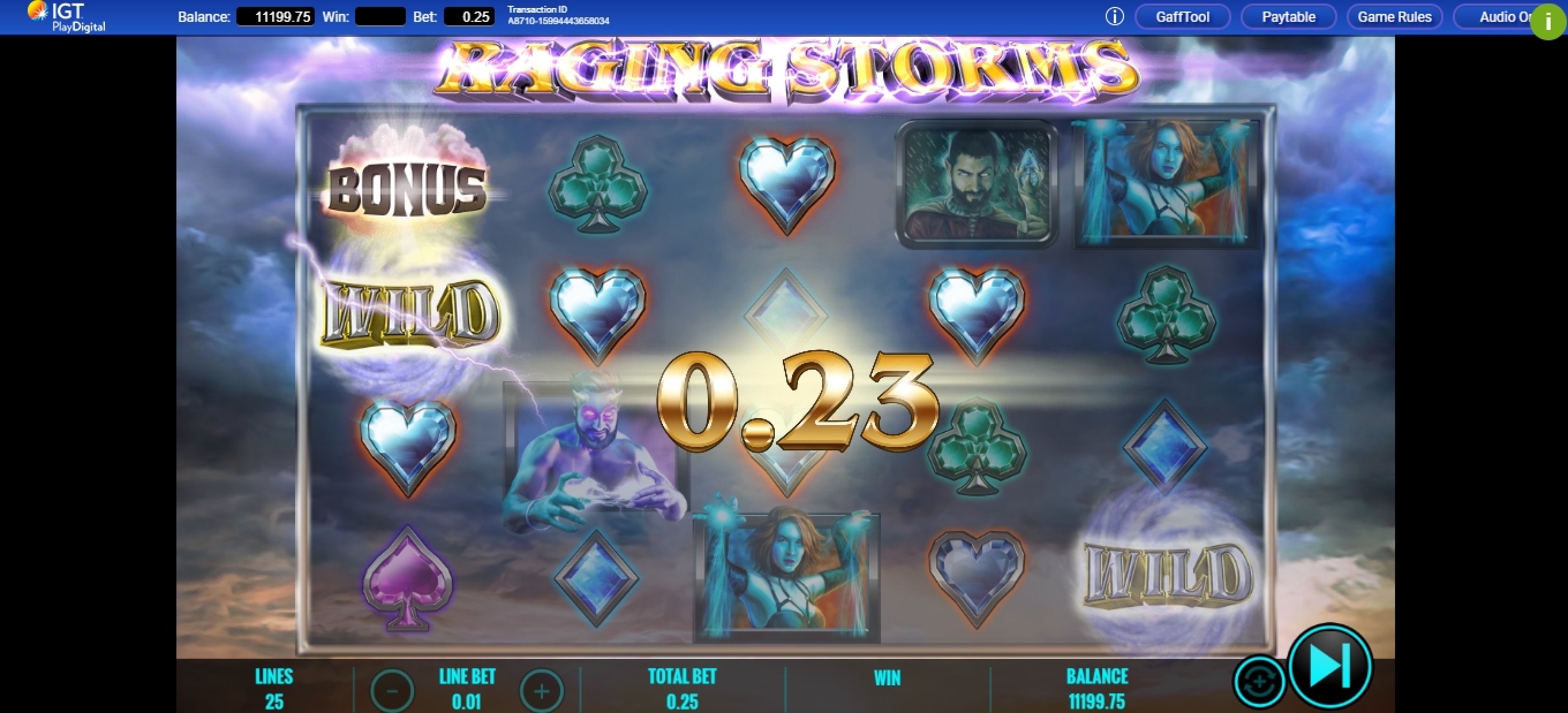 Win Money in Raging Storms Free Slot Game by IGT