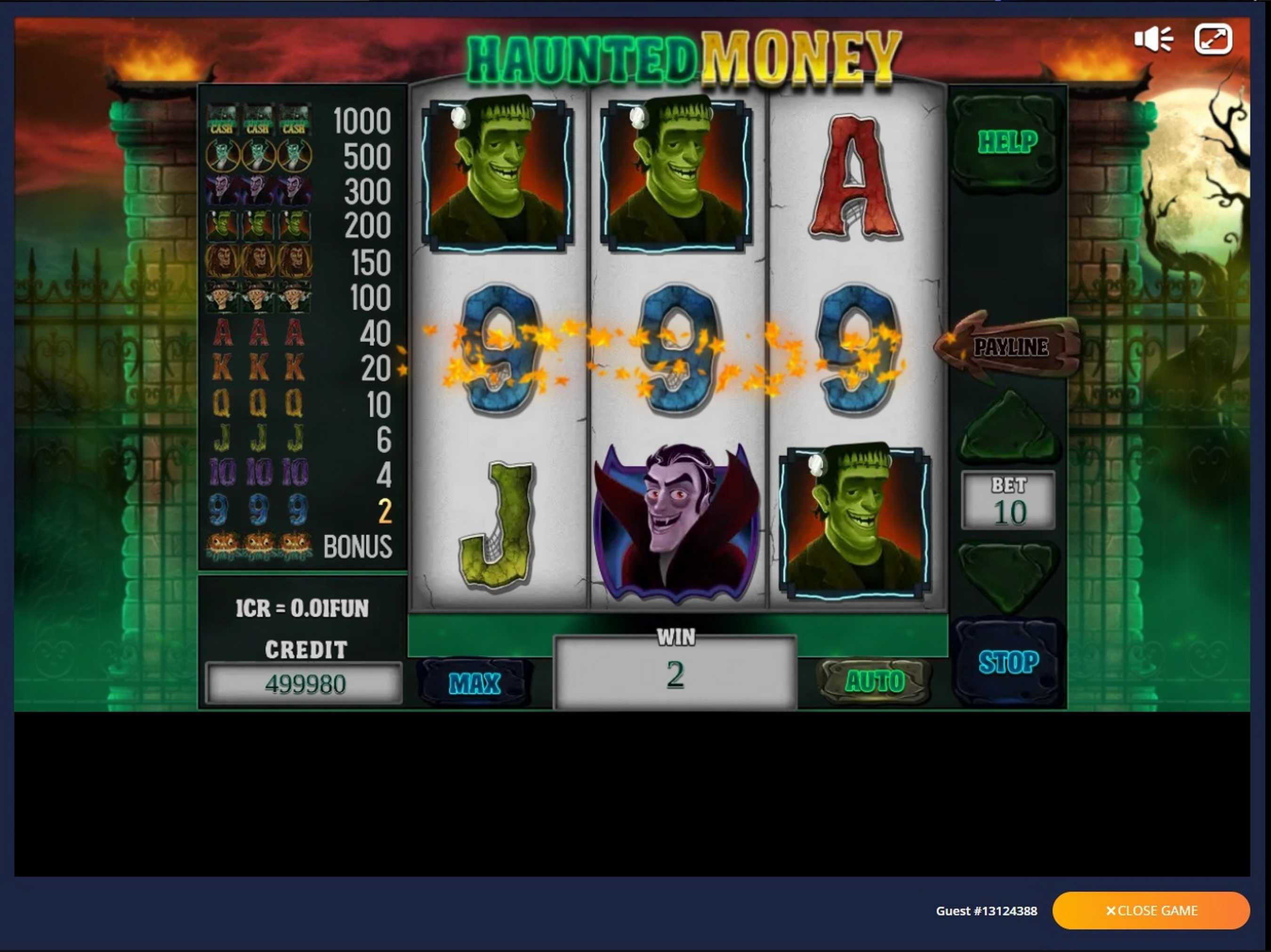 Win Money in Haunted Money Free Slot Game by Inbet Games